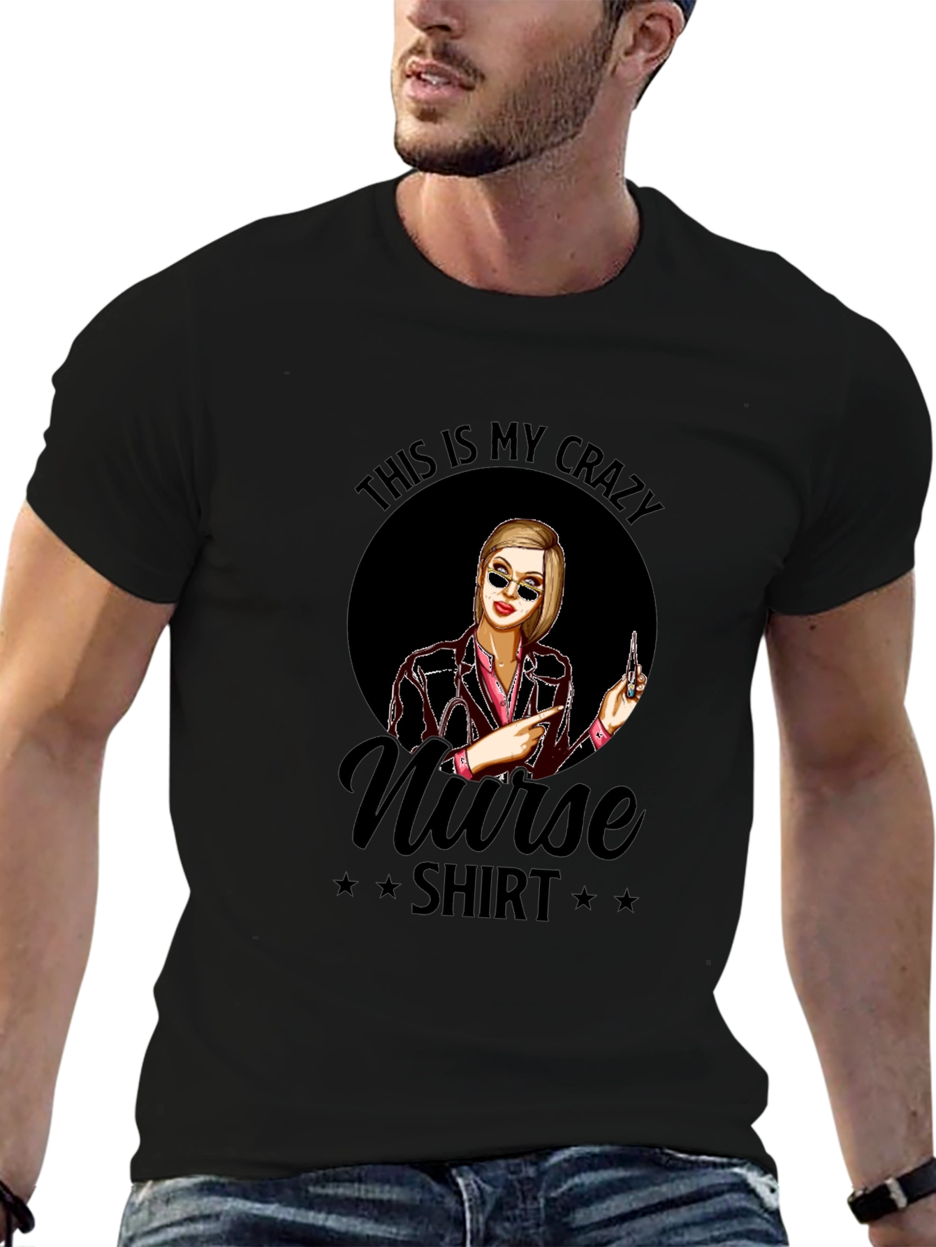 Crazy Nurse T-Shirt - Novelty Graphic Tee