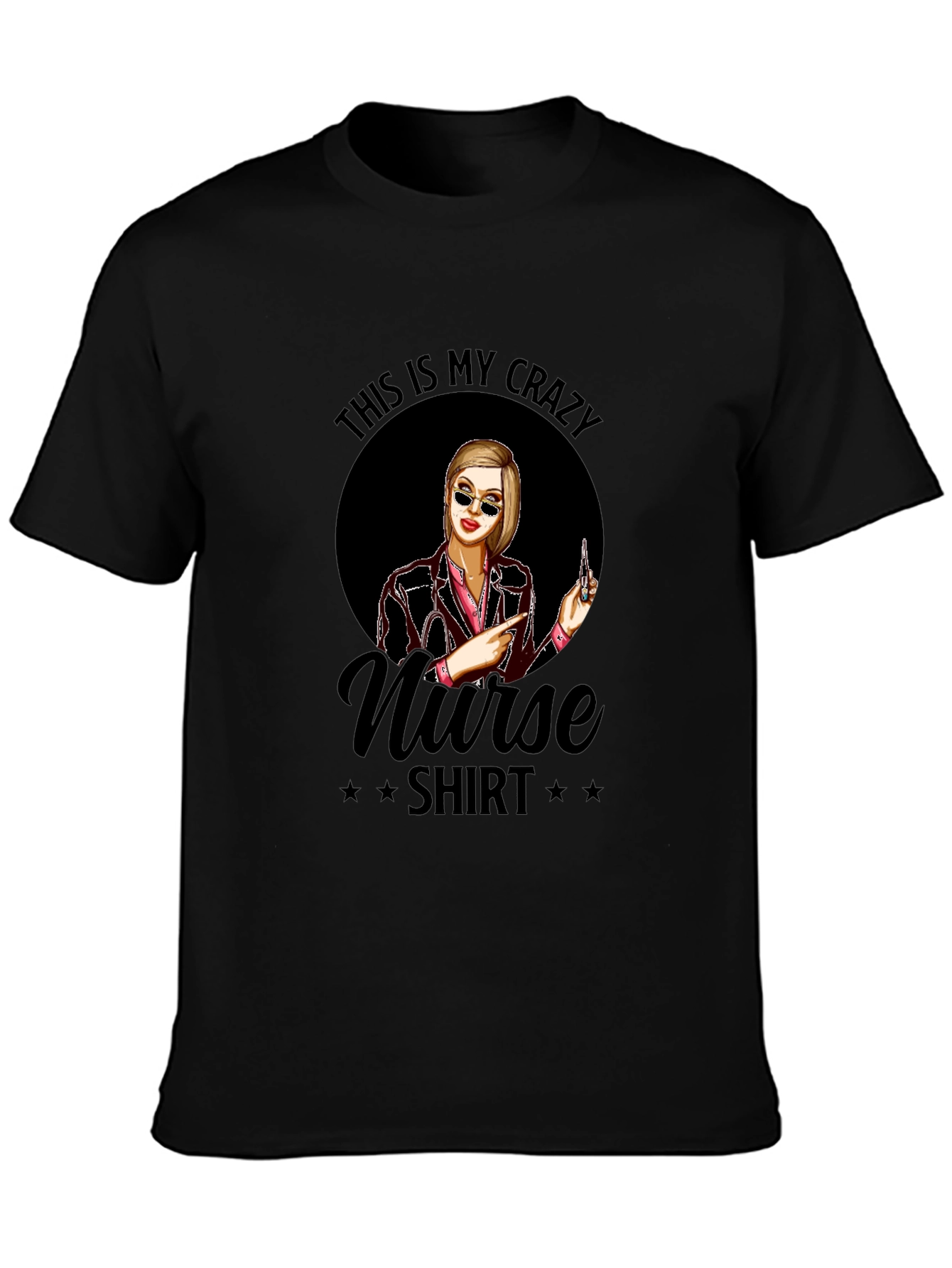 Crazy Nurse T-Shirt - Novelty Graphic Tee