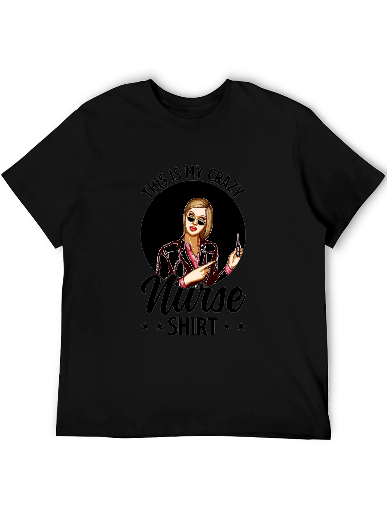Crazy Nurse T-Shirt - Novelty Graphic Tee