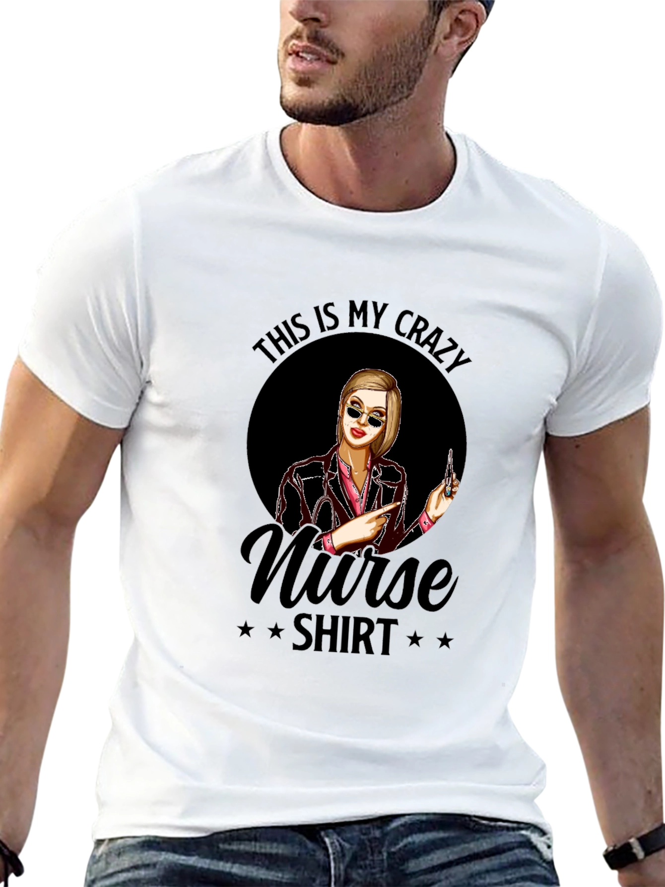 Crazy Nurse T-Shirt - Novelty Graphic Tee