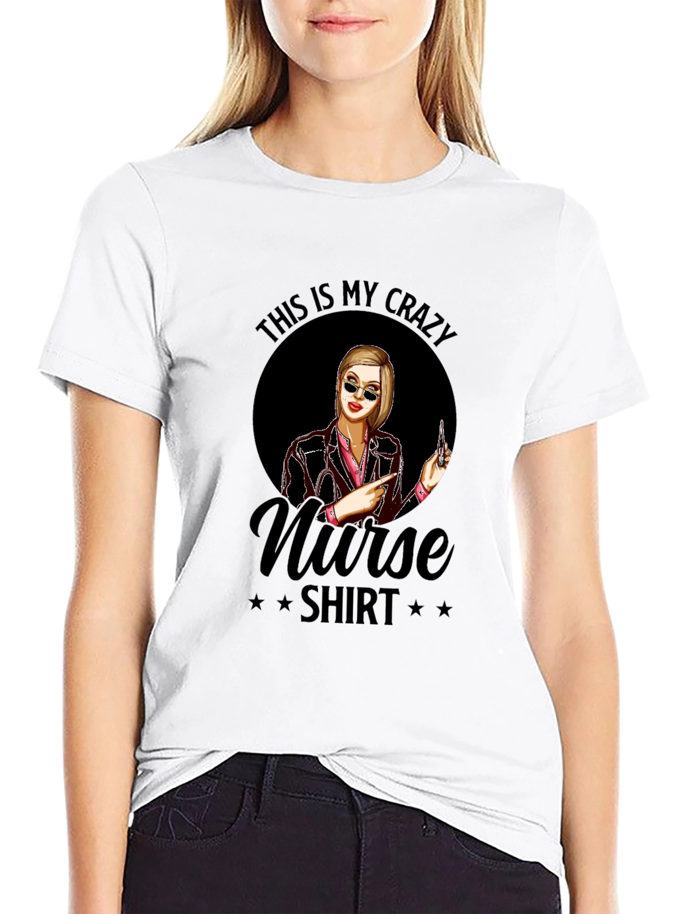 Crazy Nurse T-Shirt - Novelty Graphic Tee