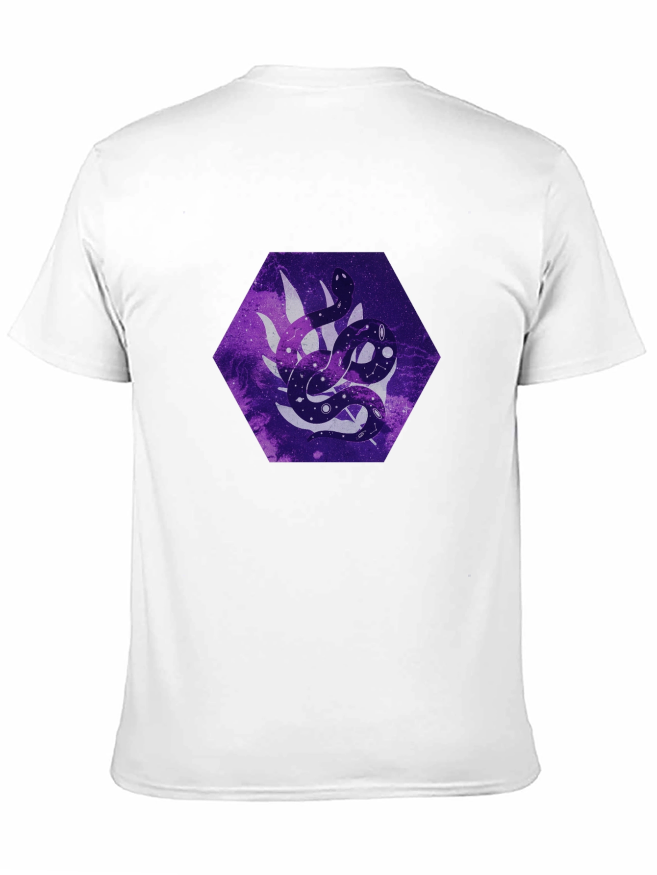 Galaxy Snake Graphic Tee - Stylish Mens Black T-Shirt