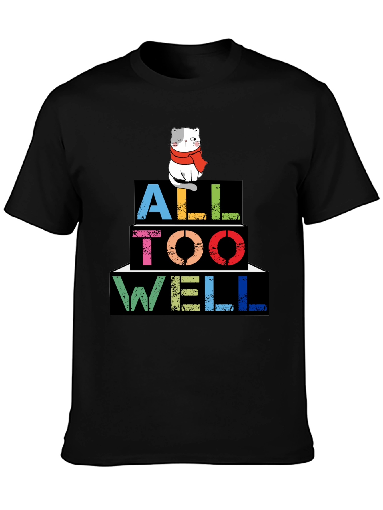 All Too Well Cat Graphic Tee - Trendy Style