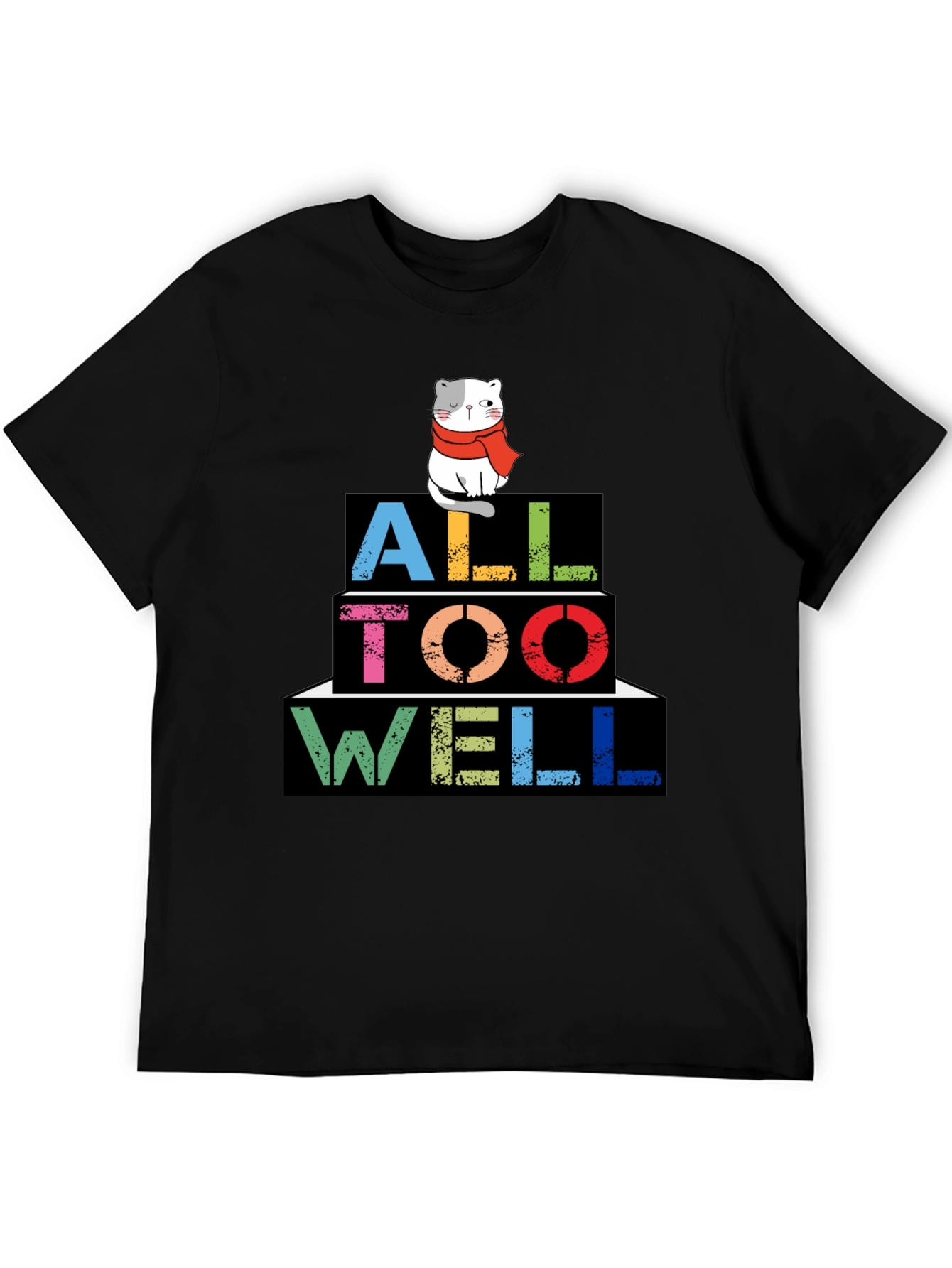 All Too Well Cat Graphic Tee - Trendy Style