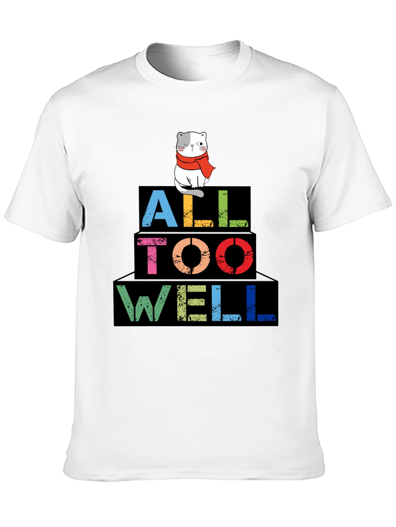 All Too Well Cat Graphic Tee - Trendy Style
