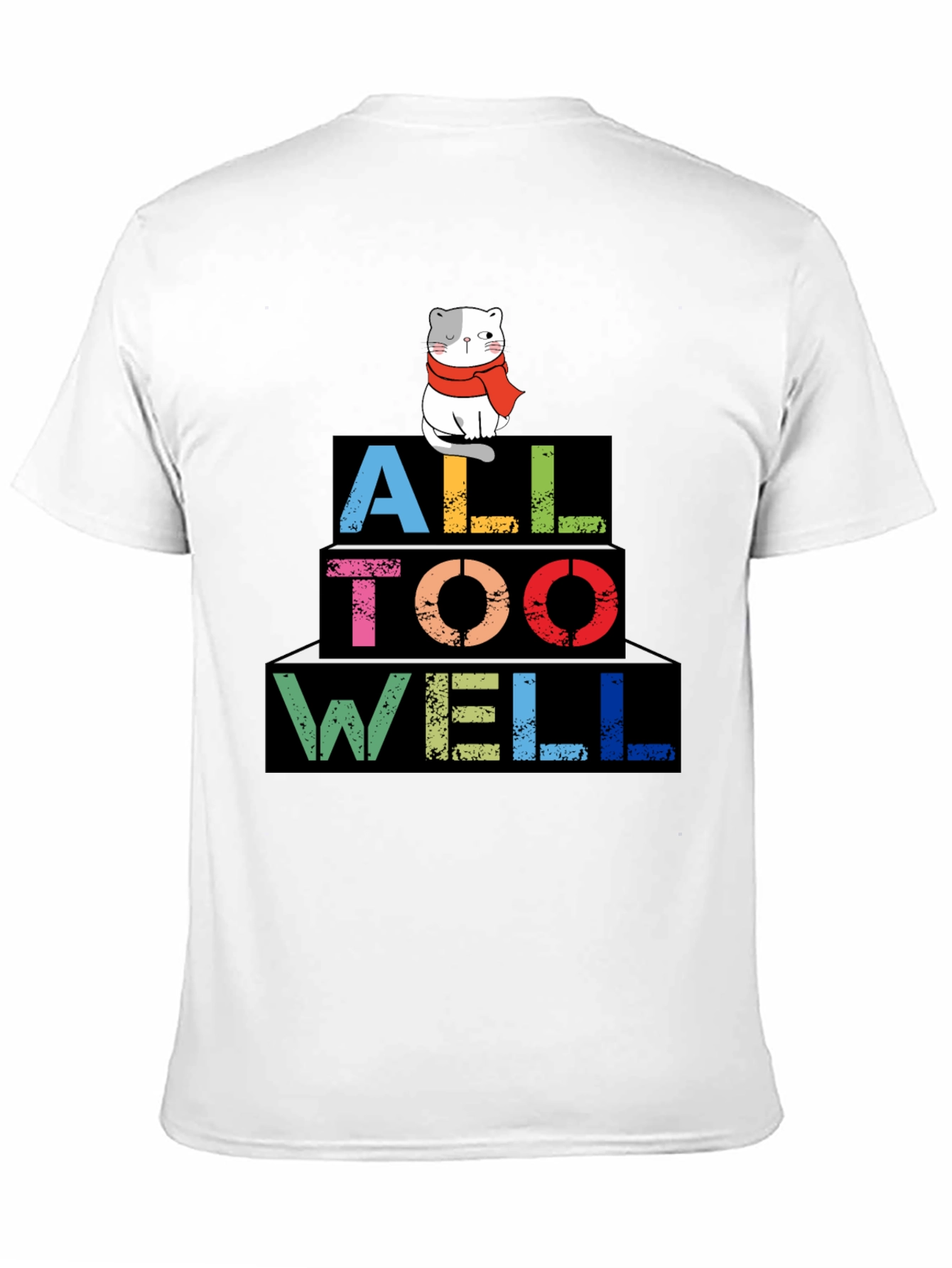 All Too Well Cat Graphic Tee - Trendy Style