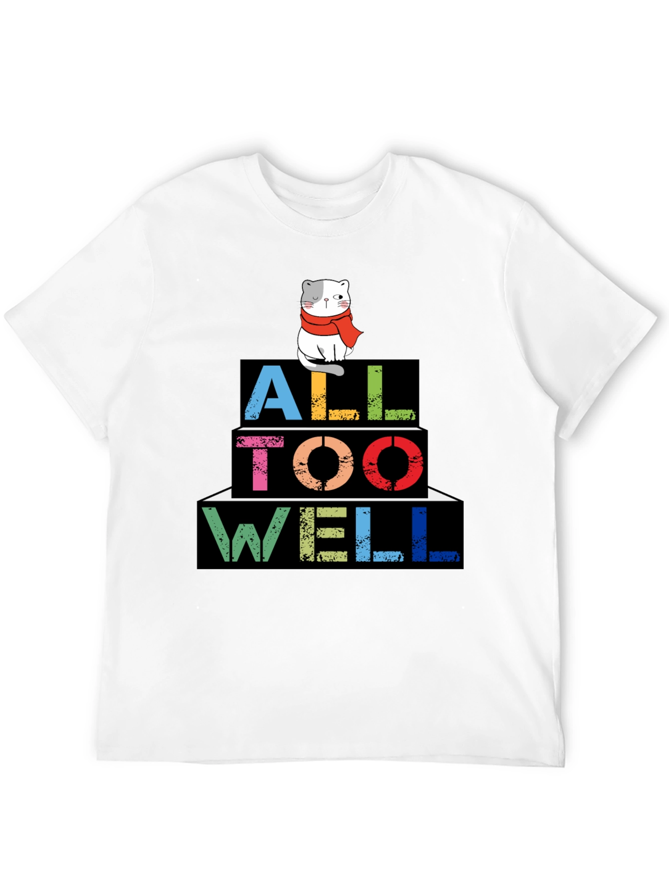 All Too Well Cat Graphic Tee - Trendy Style