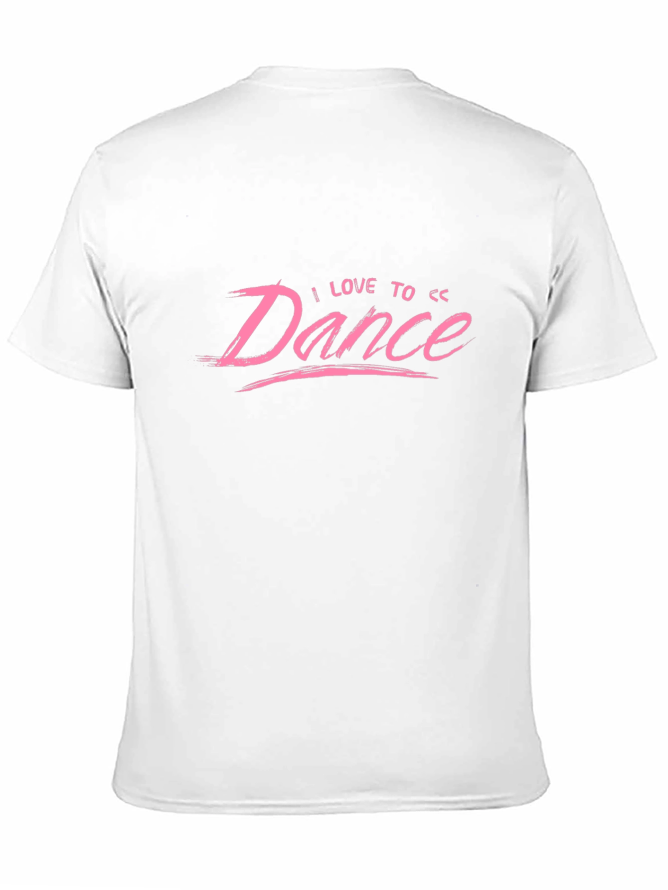 I Love to Dance Pink Graphic Black T-Shirt