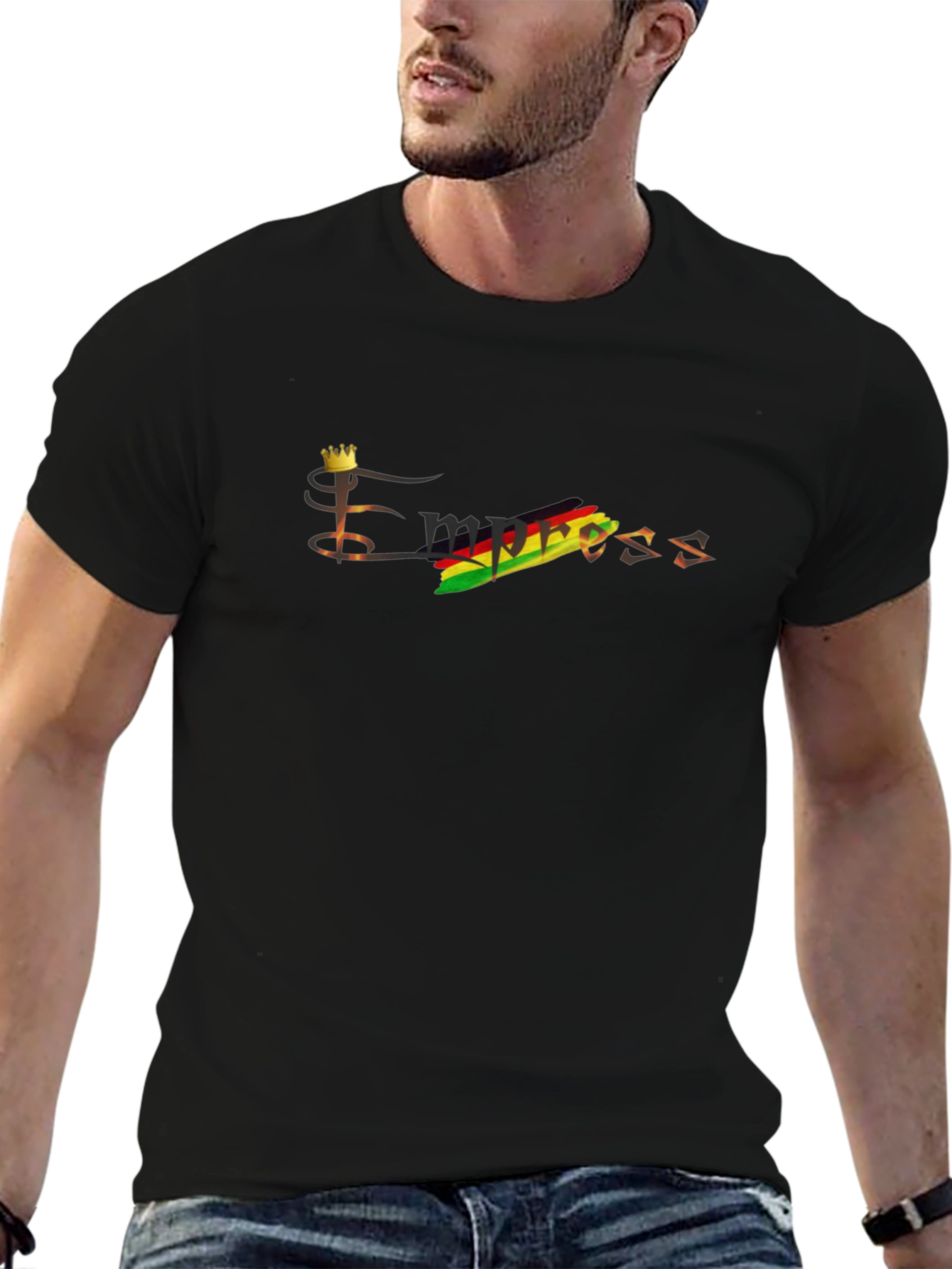 Empress Rasta Crown Black T-Shirt