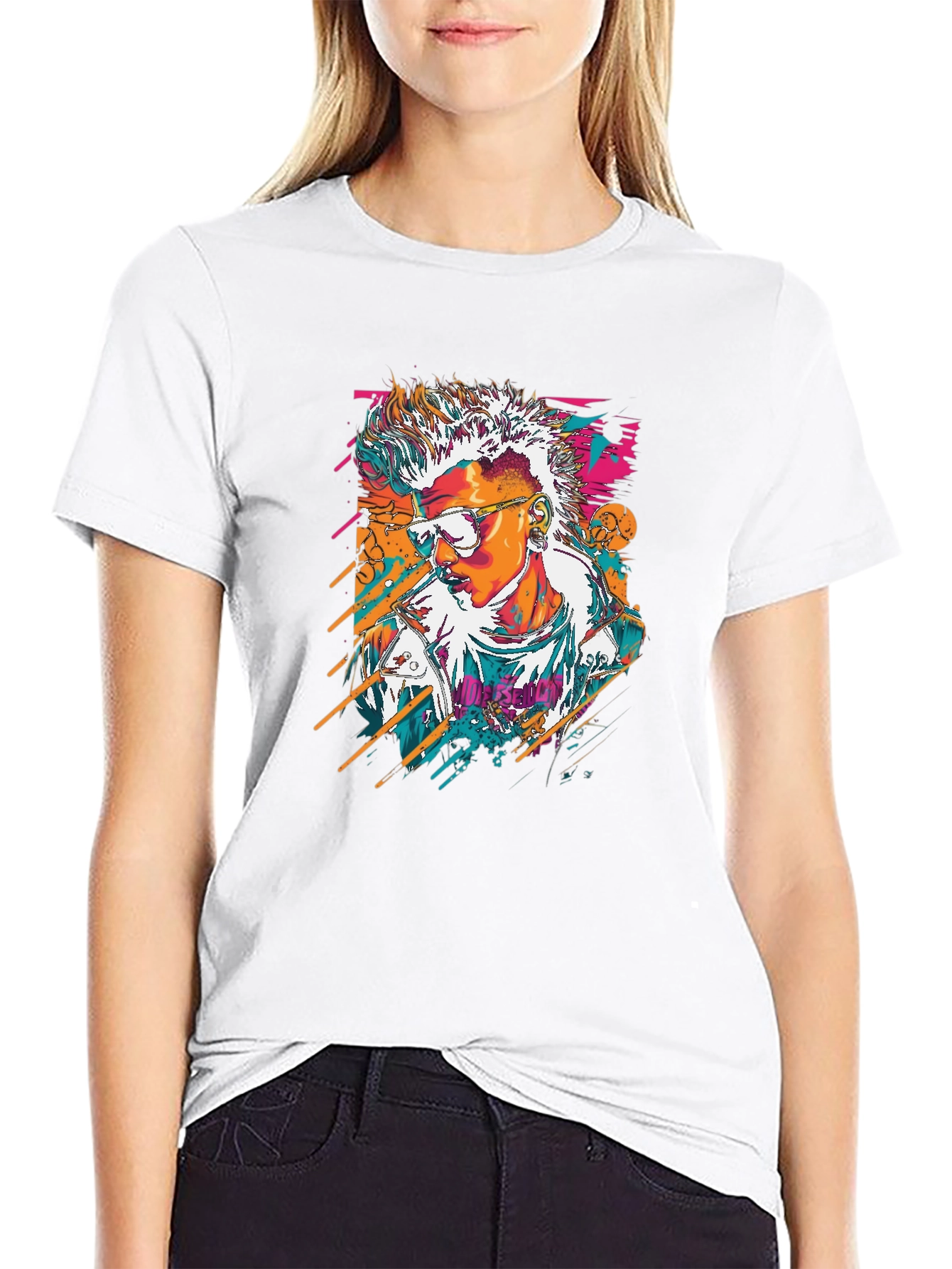 Retro Graphic T-Shirt - Black Cotton Tee