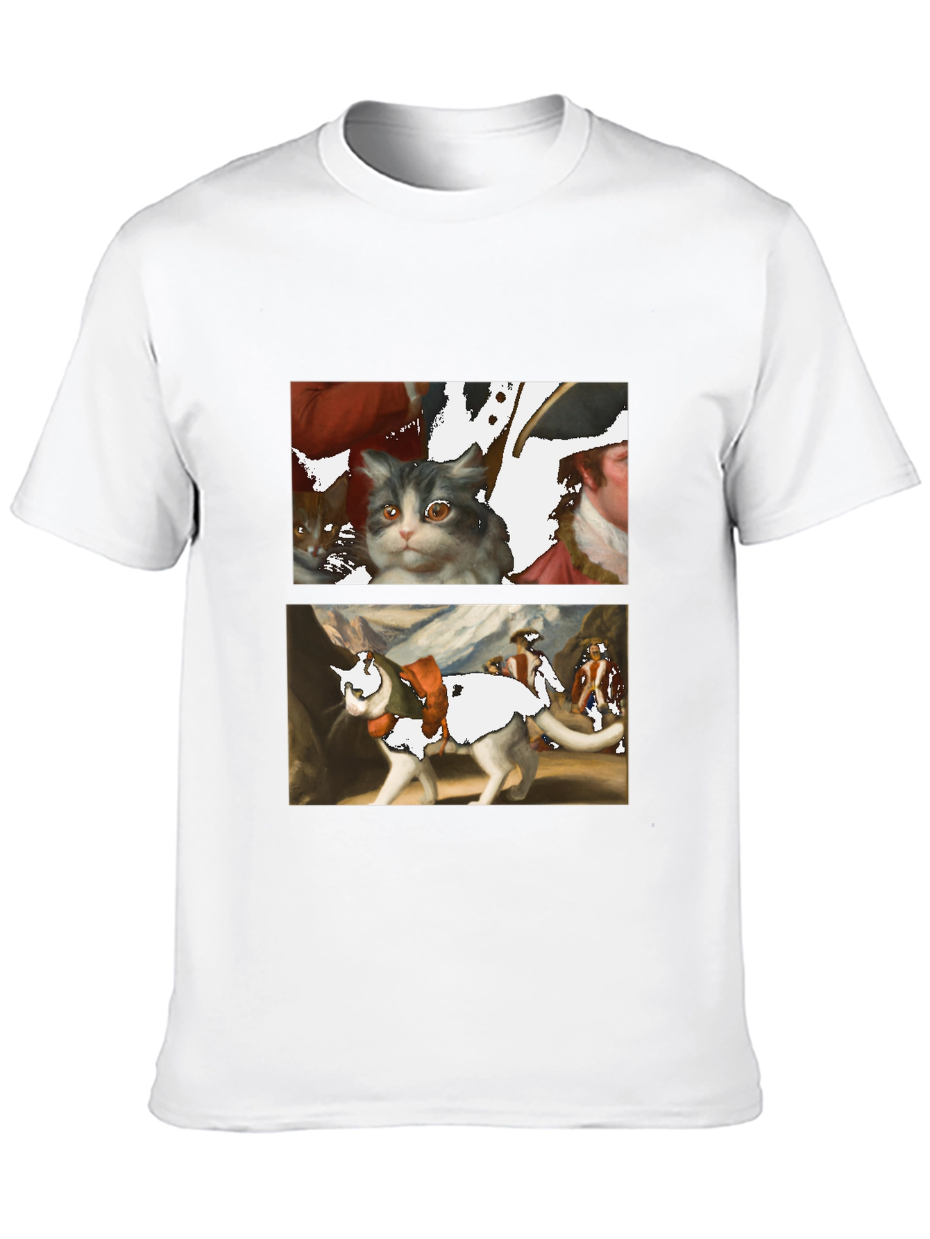 Artsy Cat T-Shirt - Unique Graphic Tee