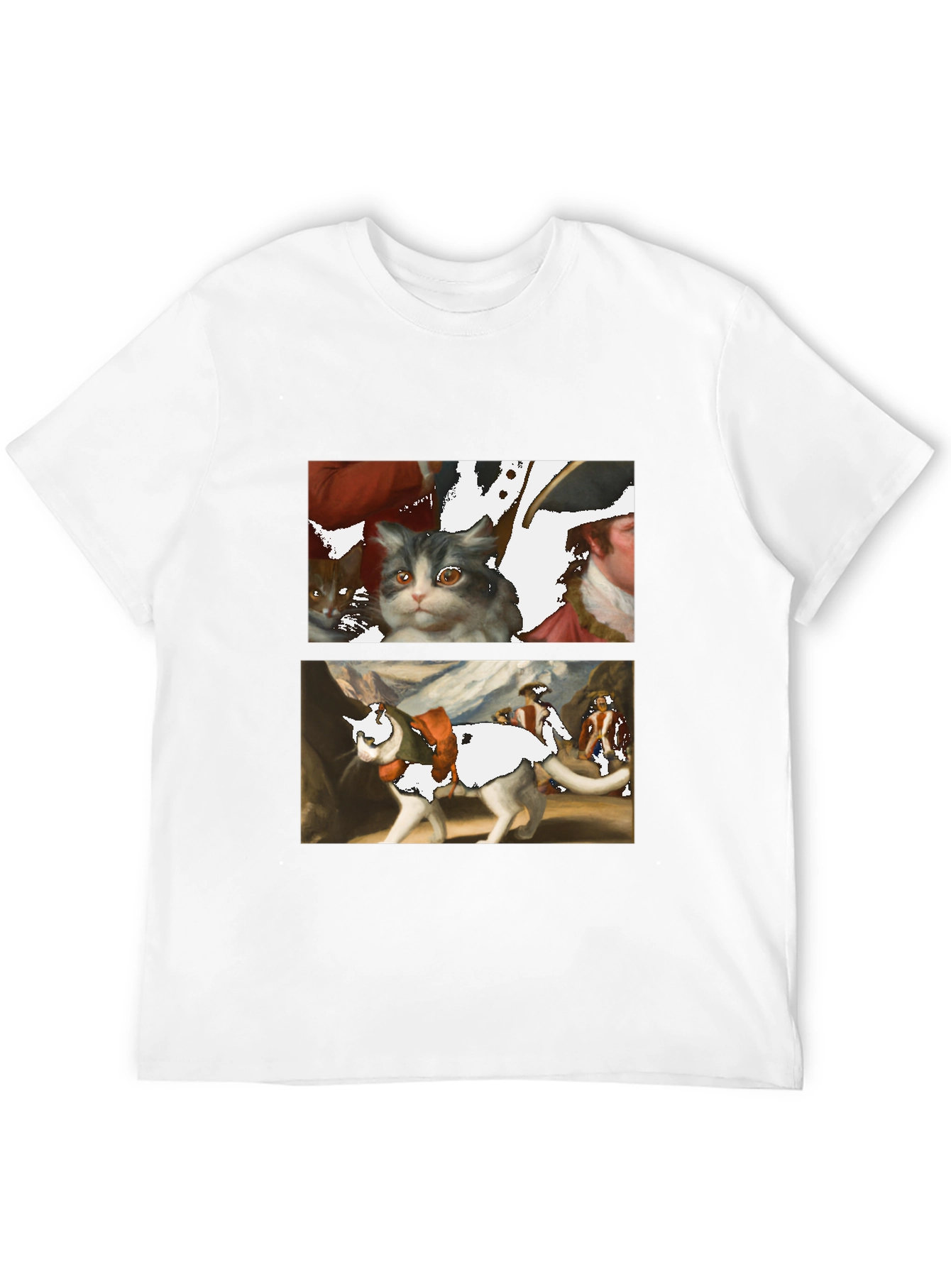 Artsy Cat T-Shirt - Unique Graphic Tee
