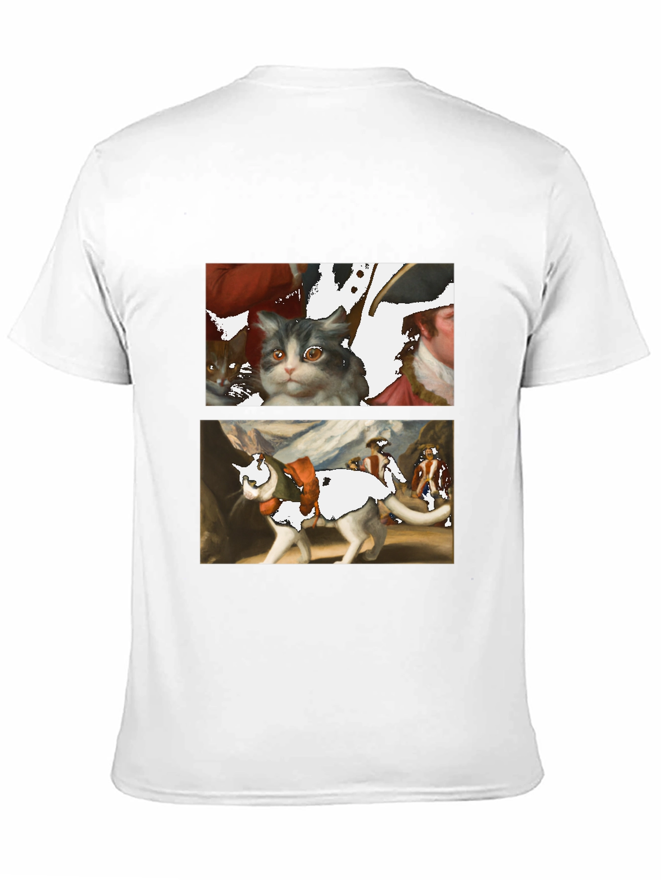 Artsy Cat T-Shirt - Unique Graphic Tee