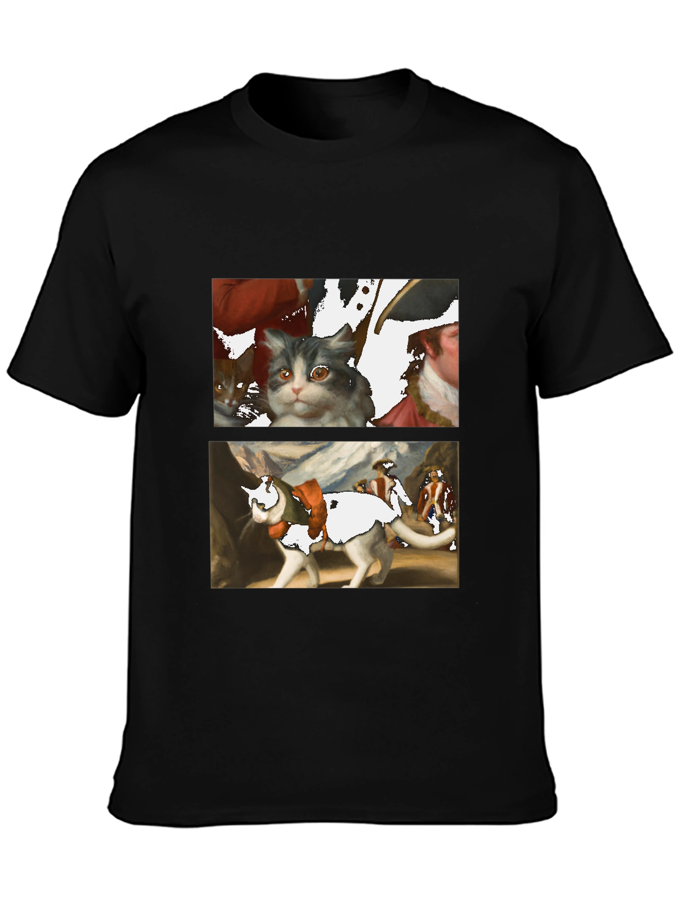 Artsy Cat T-Shirt - Unique Graphic Tee