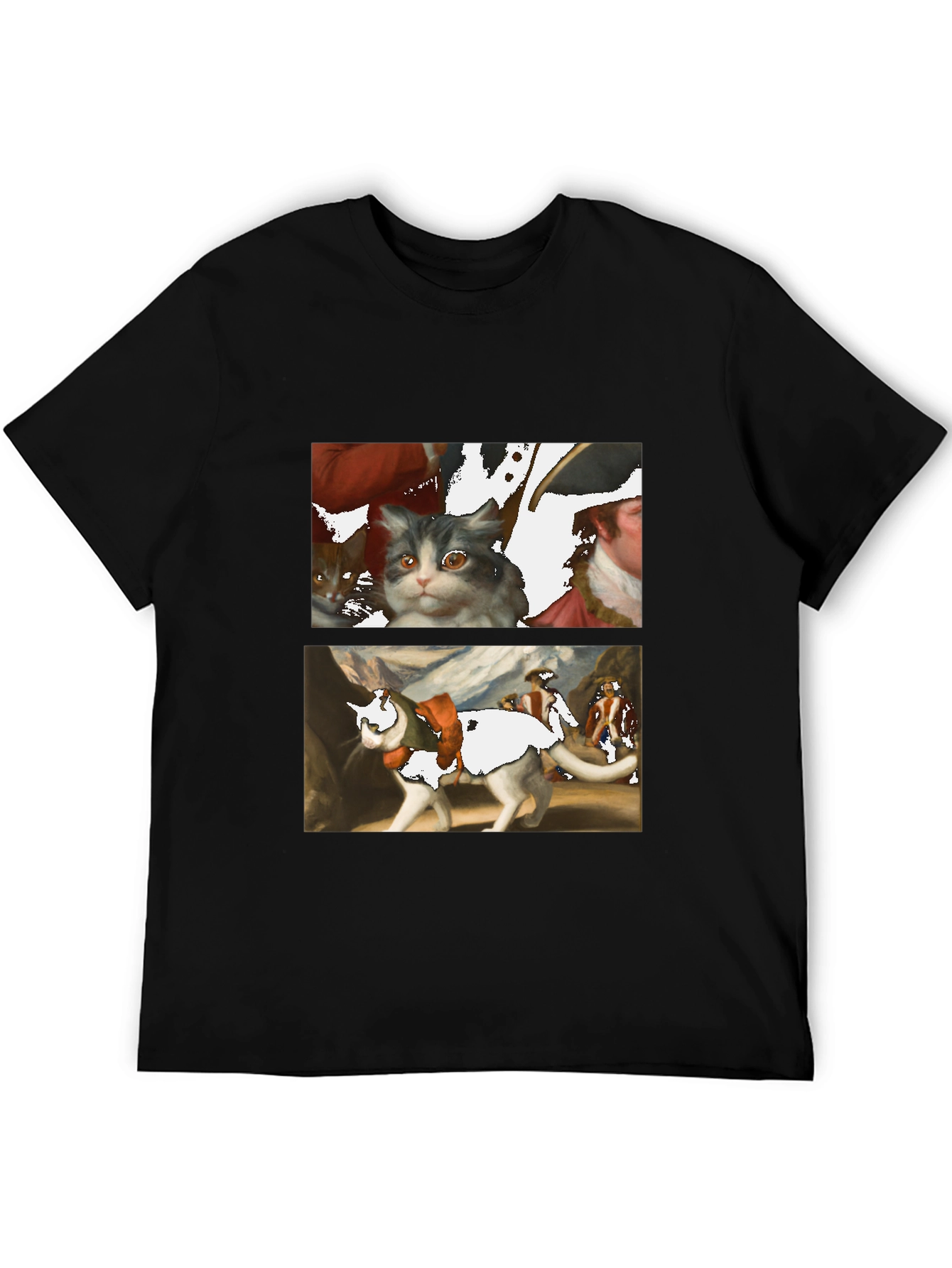 Artsy Cat T-Shirt - Unique Graphic Tee
