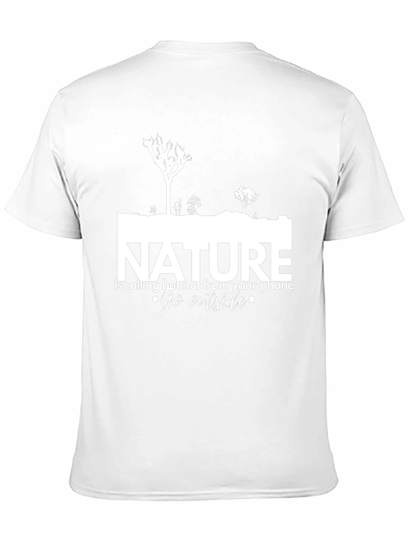 Nature Calling Black Graphic T-Shirt - Go Outside
