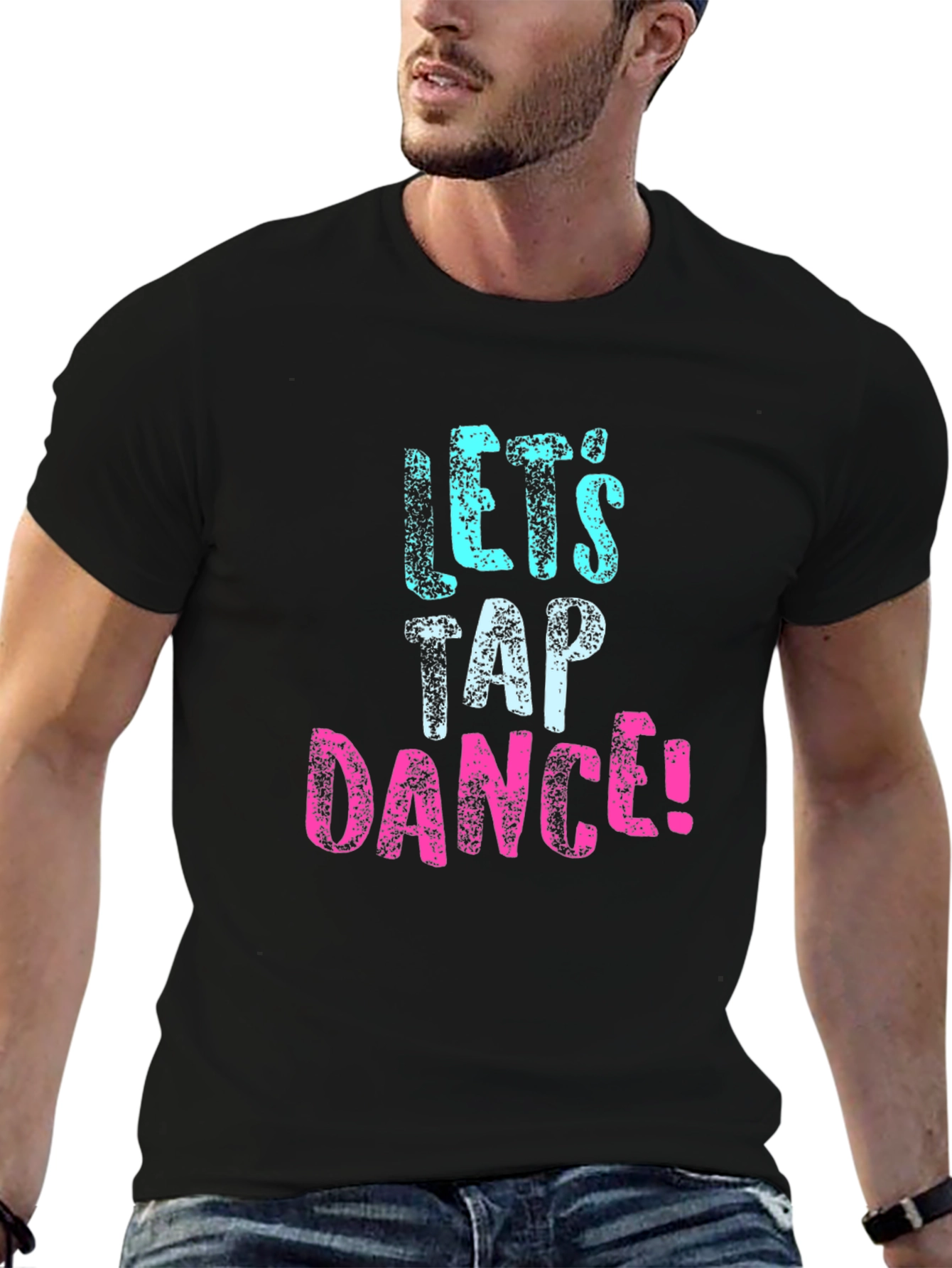 Lets Tap Dance! Graphic Tee - Black Cotton T-Shirt