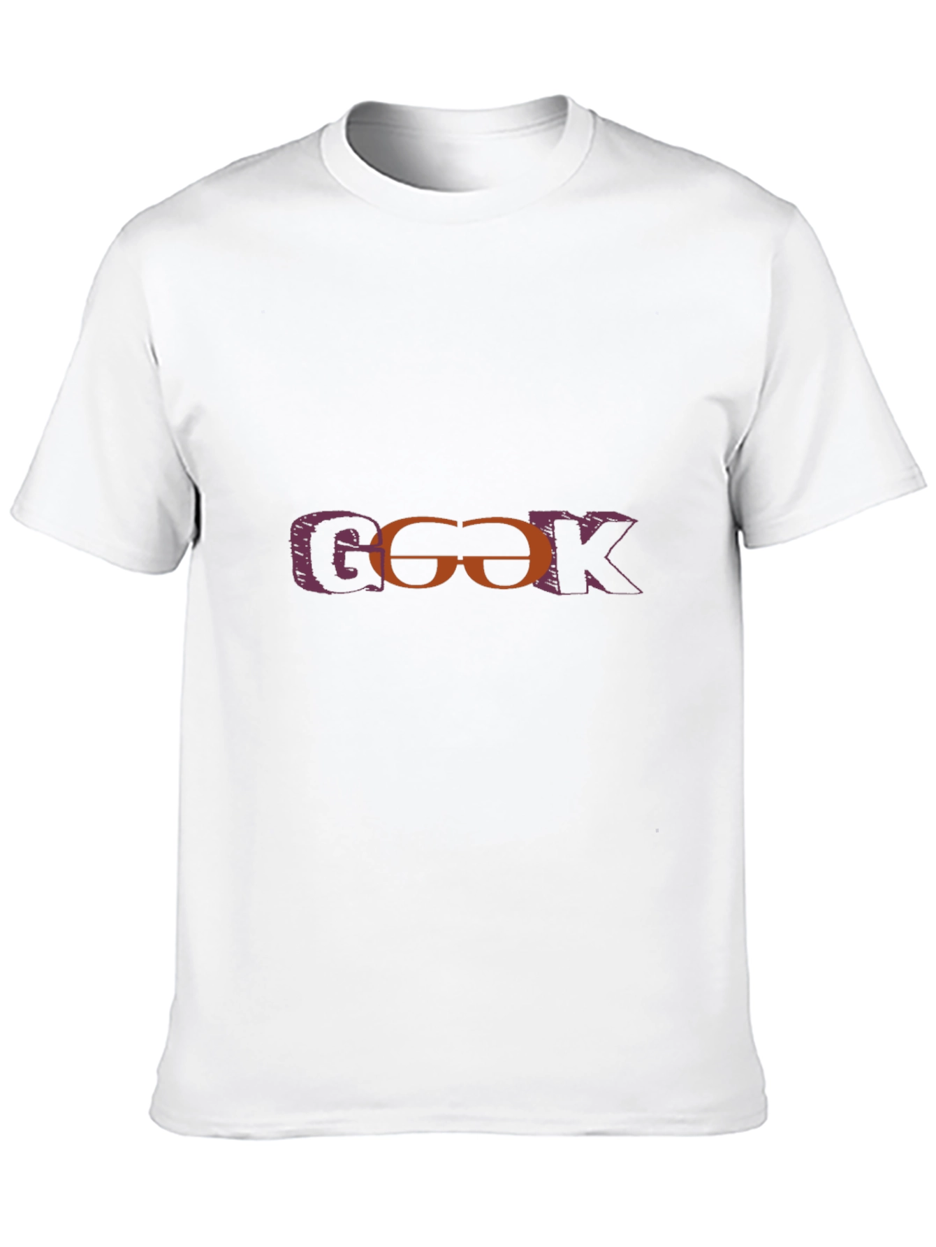 Geek Graphic T-Shirt - Black Crew Neck Tee
