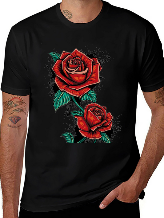 Rose T-Shirt - Floral Graphic Tee