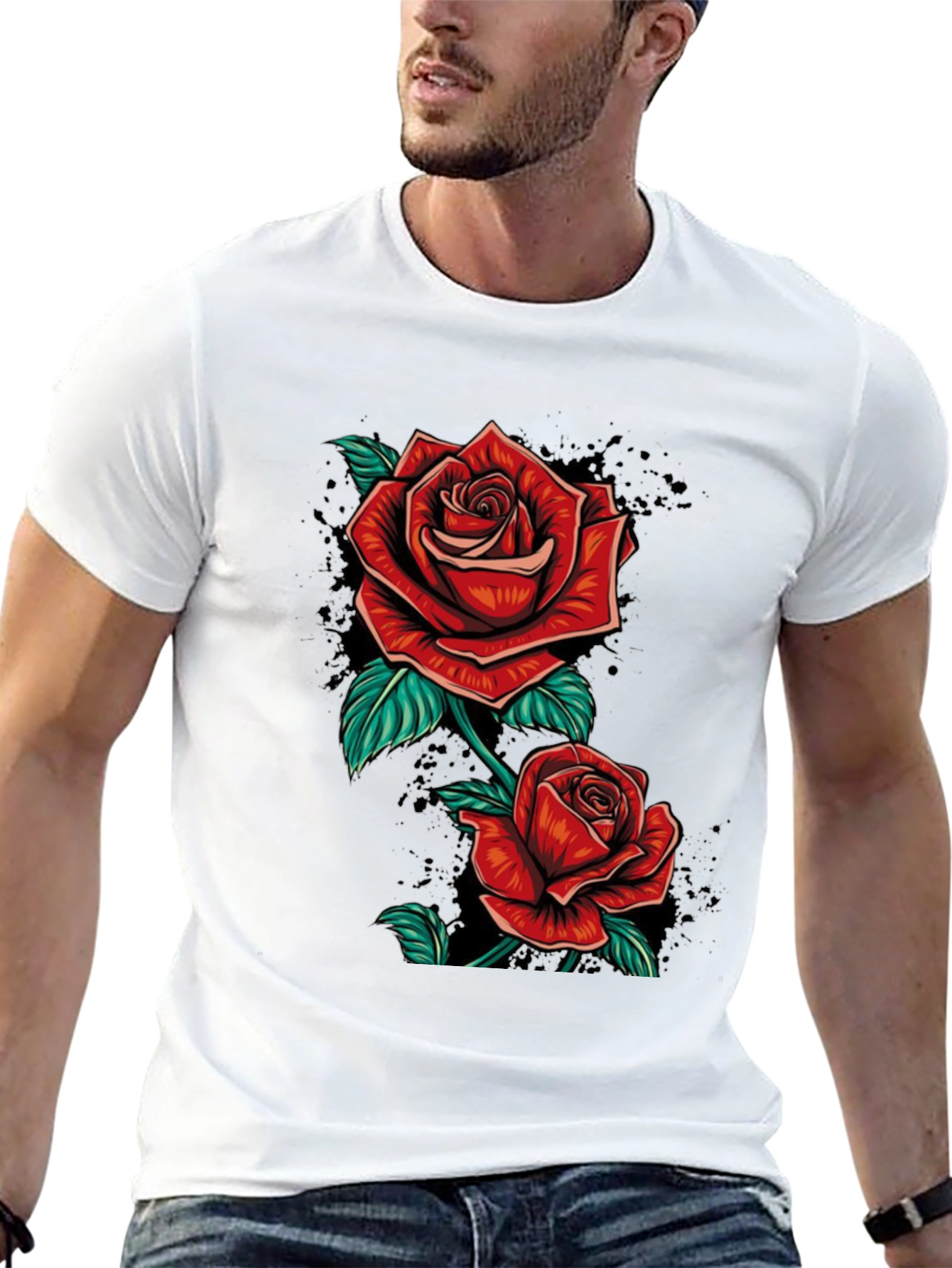 Rose T-Shirt - Floral Graphic Tee