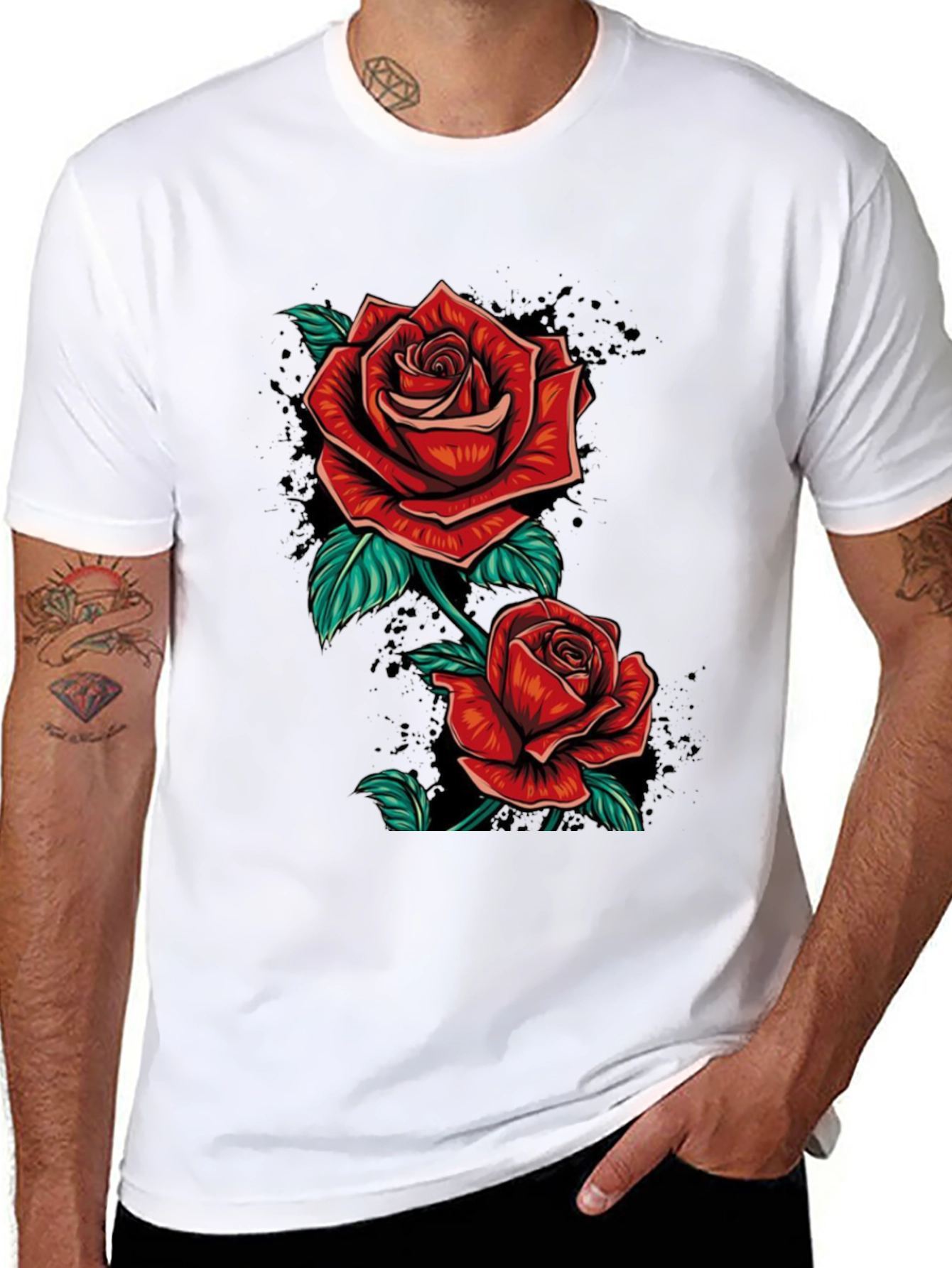 Rose T-Shirt - Floral Graphic Tee