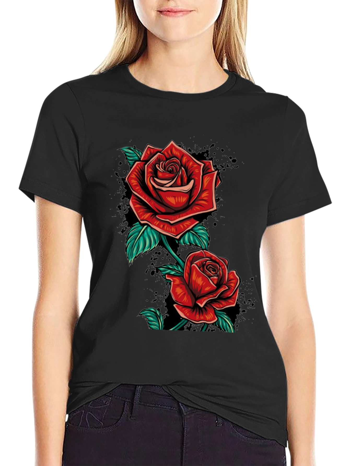 Rose T-Shirt - Floral Graphic Tee