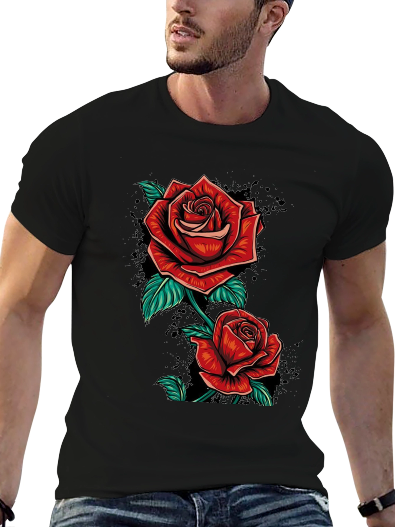 Rose T-Shirt - Floral Graphic Tee