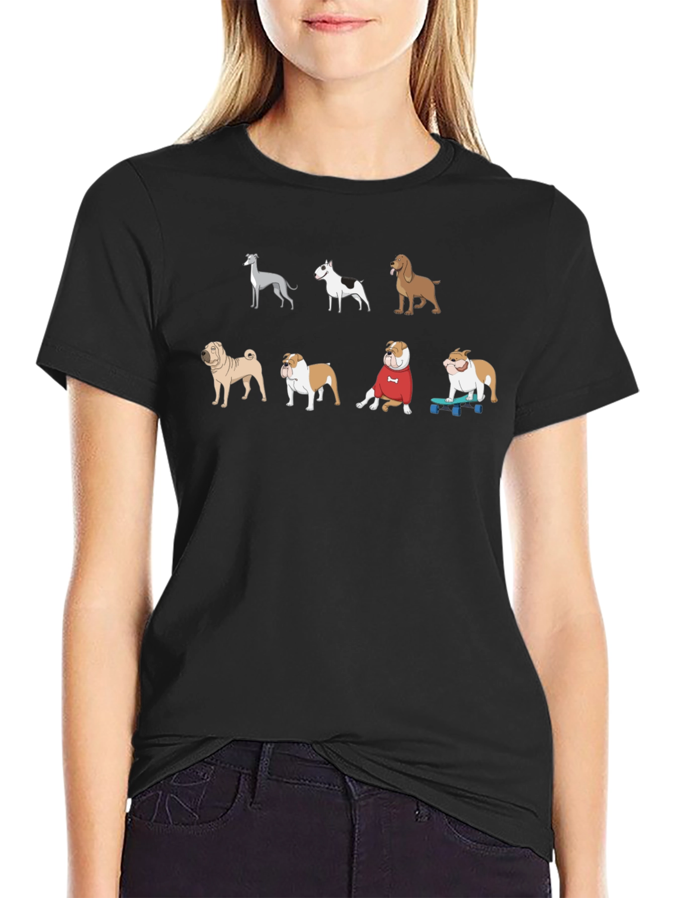Cool Dog Breeds Graphic T-Shirt