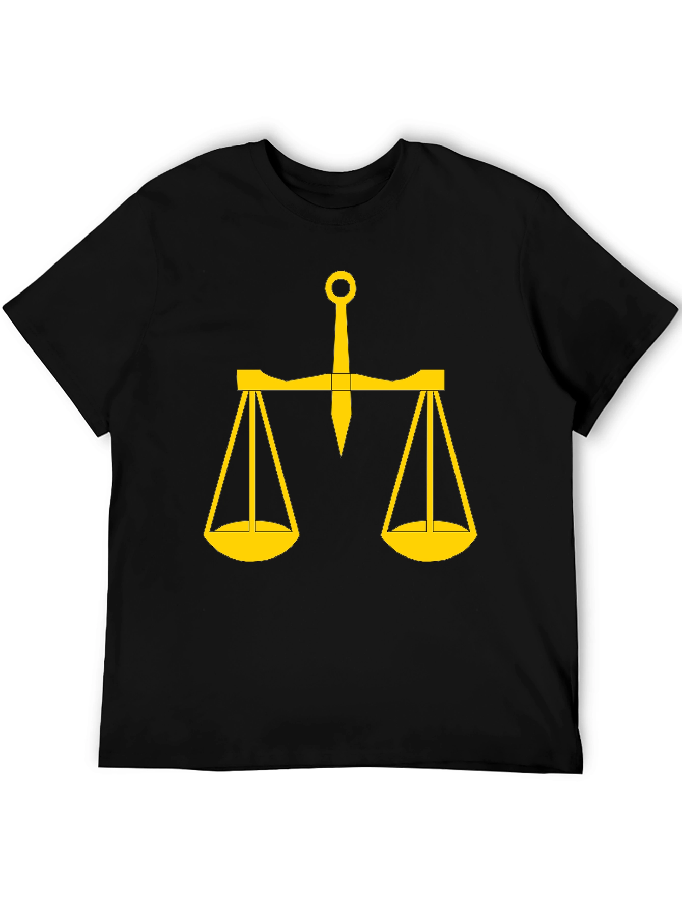 Scales of Justice Graphic Tee - Black