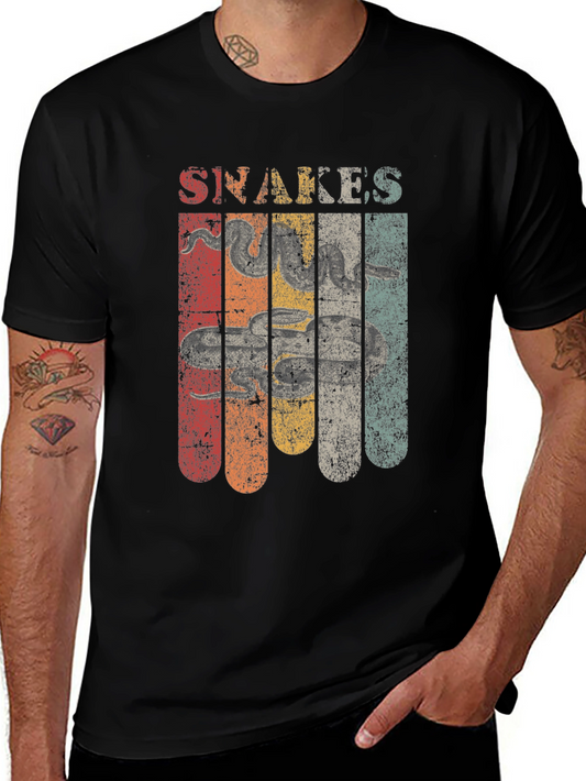 Retro Snakes Graphic T-Shirt