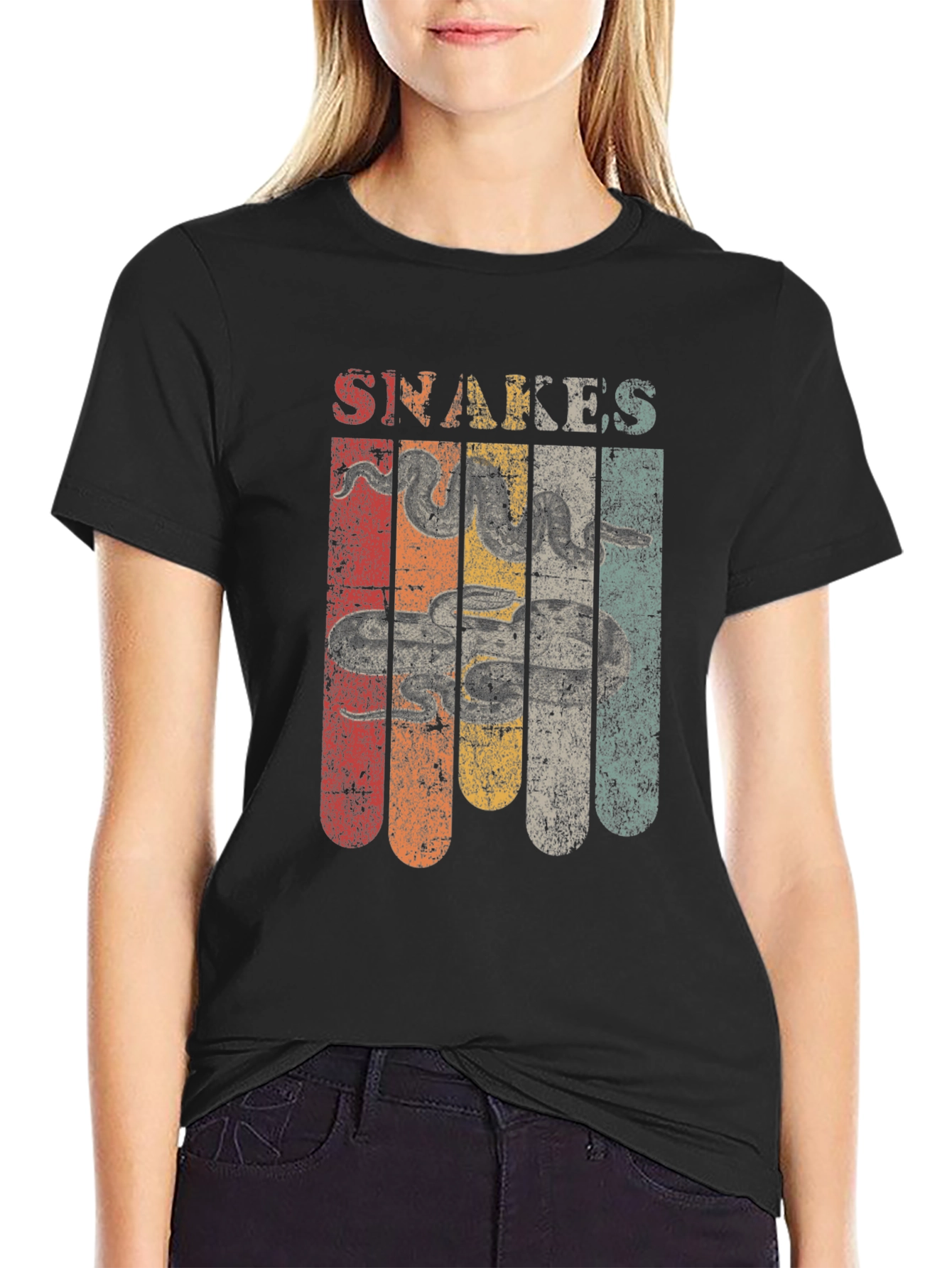 Retro Snakes Graphic T-Shirt