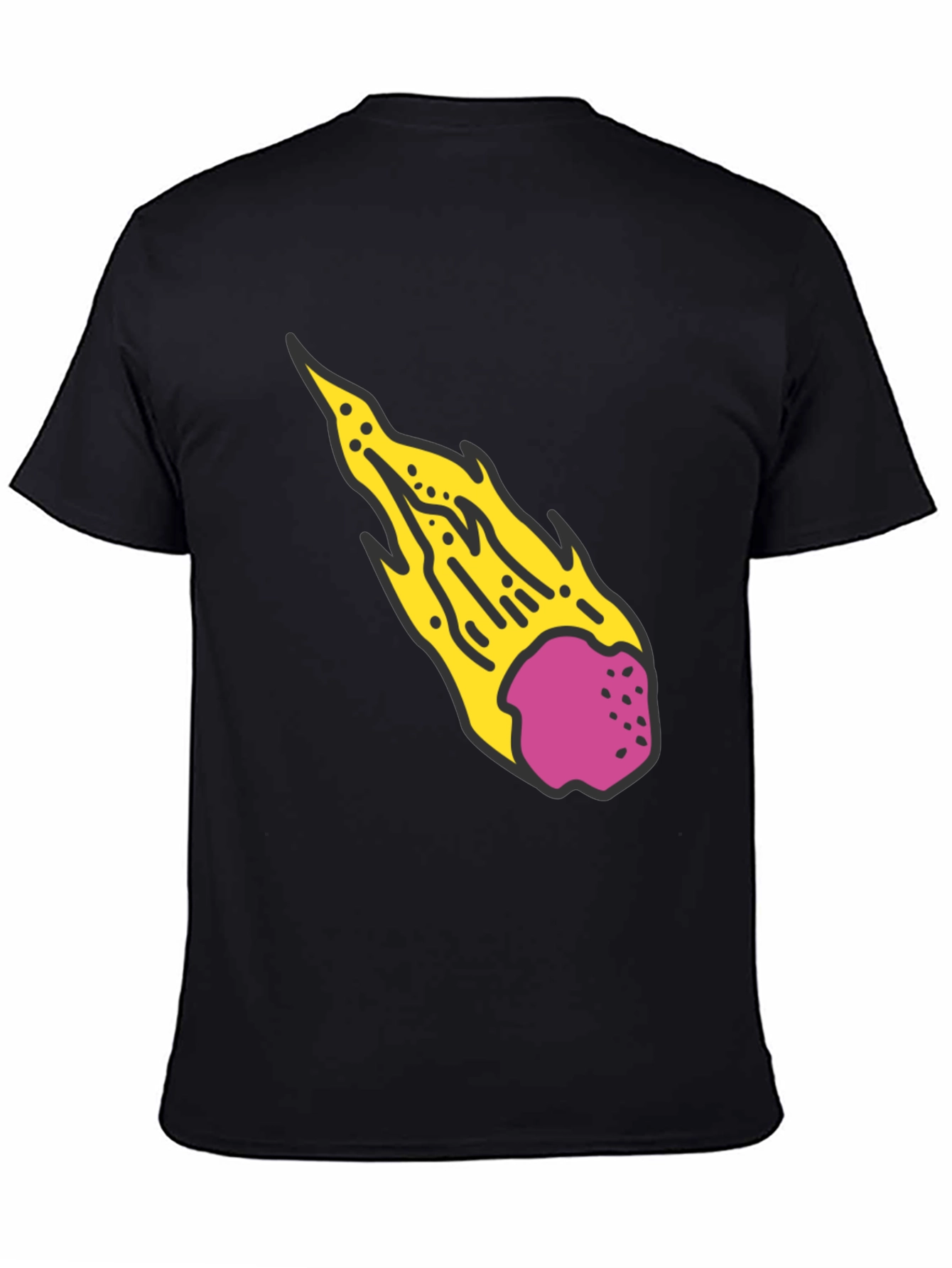 Meteor Graphic Black T-Shirt