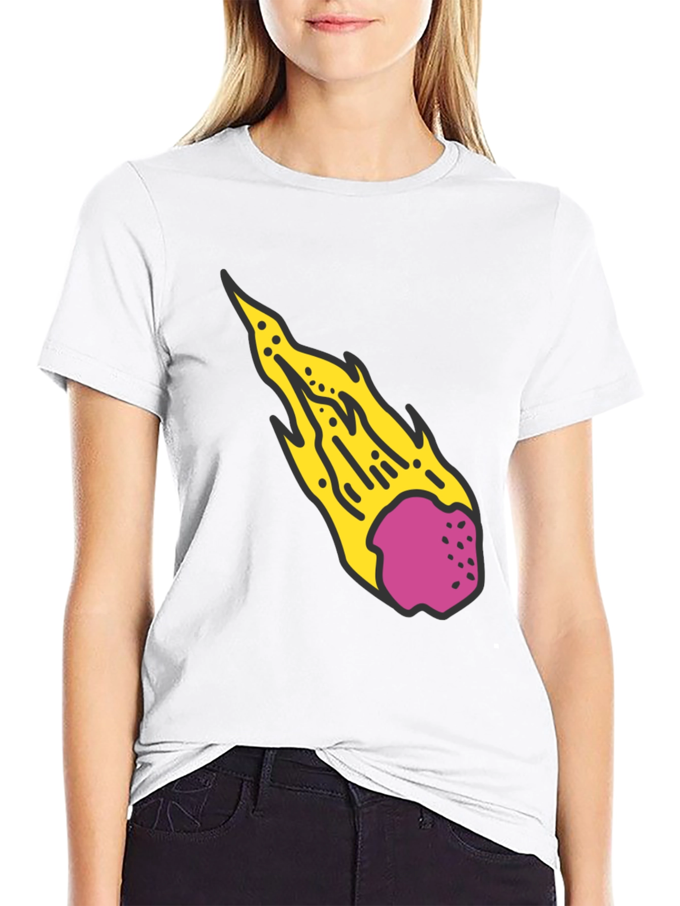 Meteor Graphic Black T-Shirt