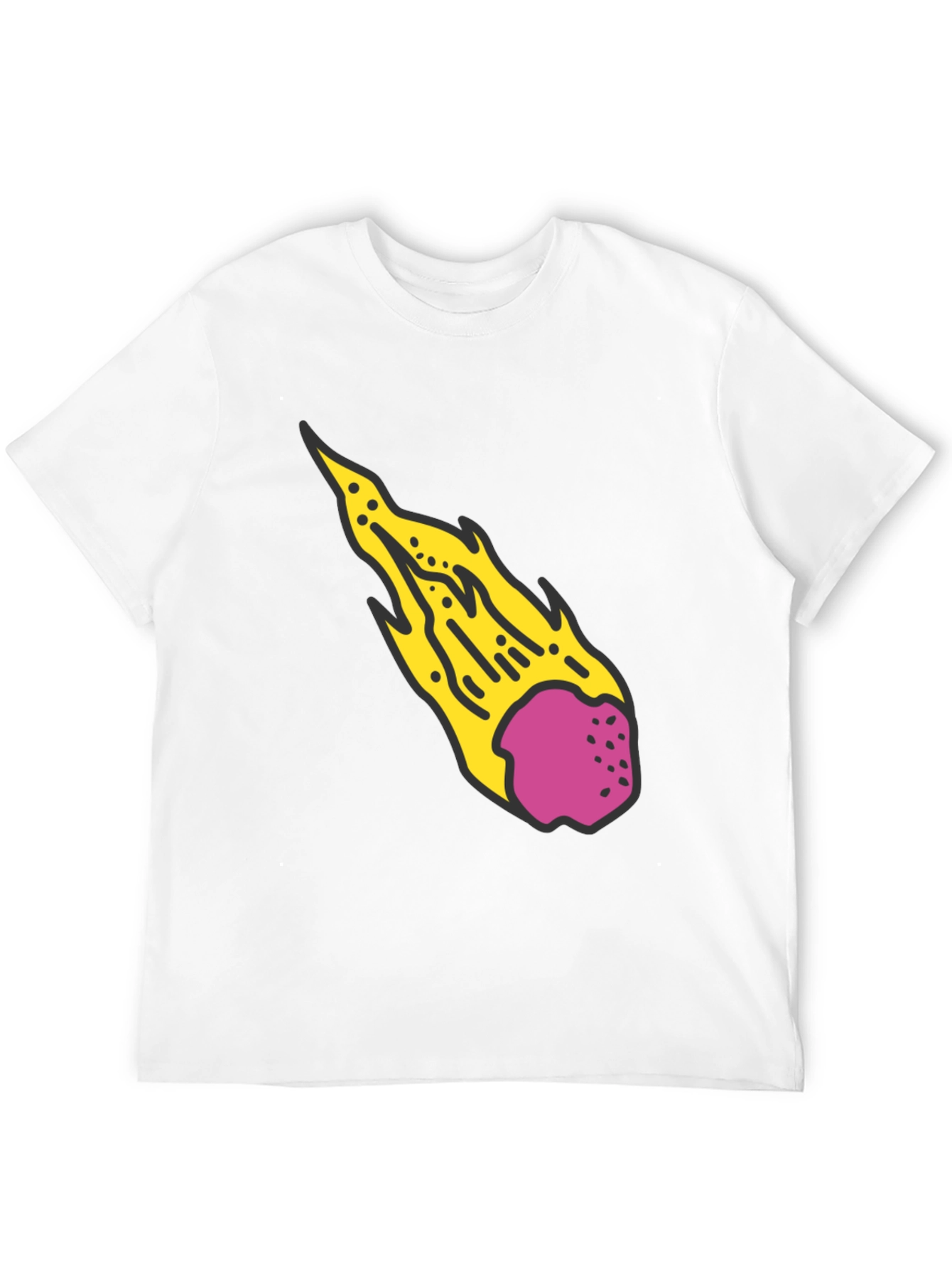 Meteor Graphic Black T-Shirt