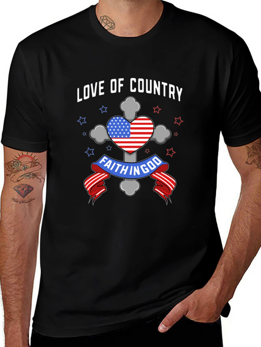 Faith In God Love of Country Patriotic T-Shirt