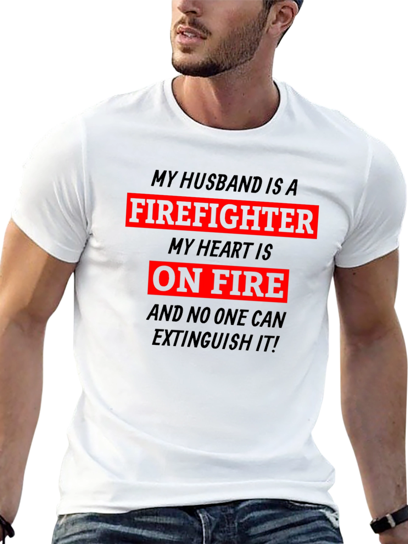 Firefighter Husband Graphic Tee