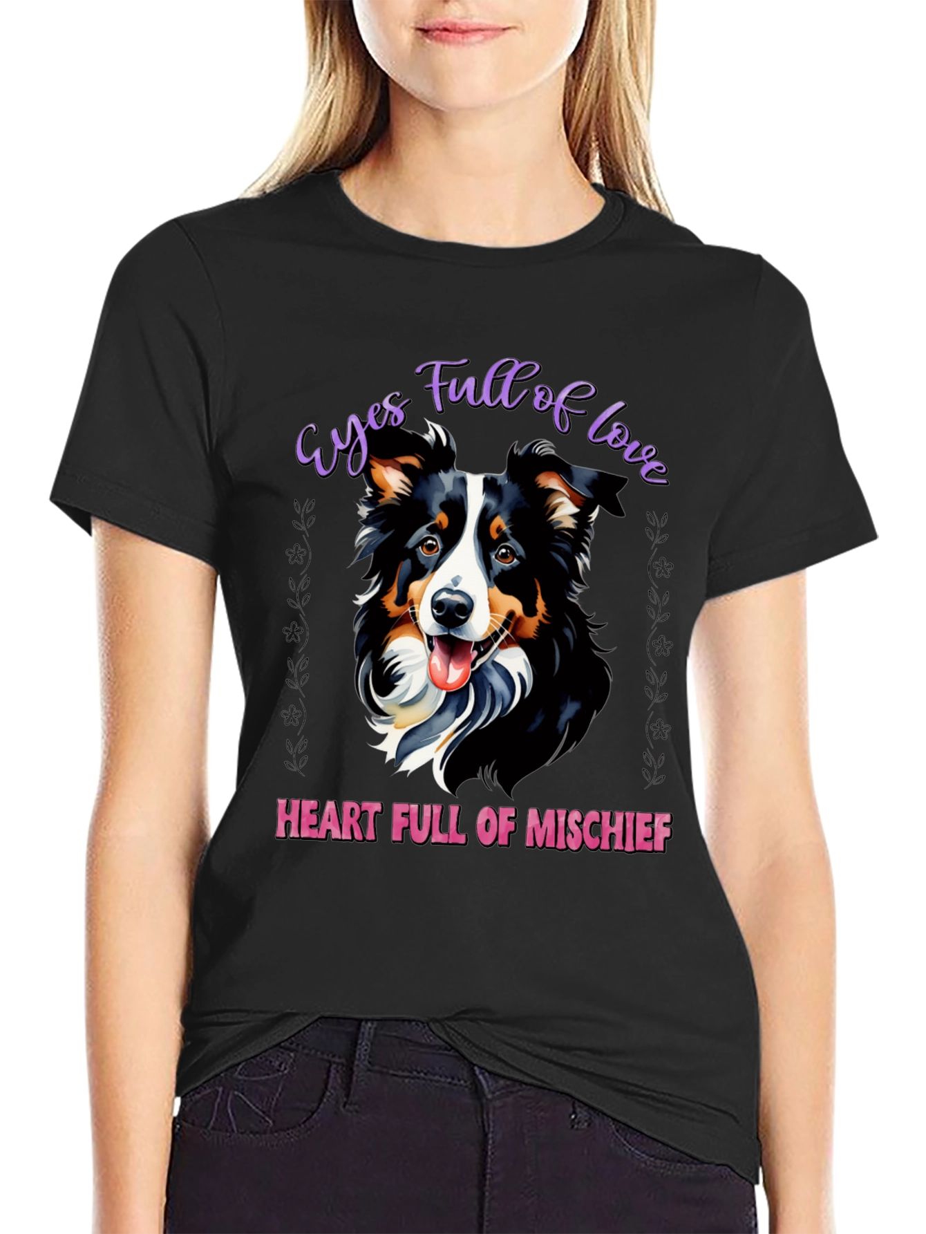 Eyes Full of Love Dog Graphic T-Shirt