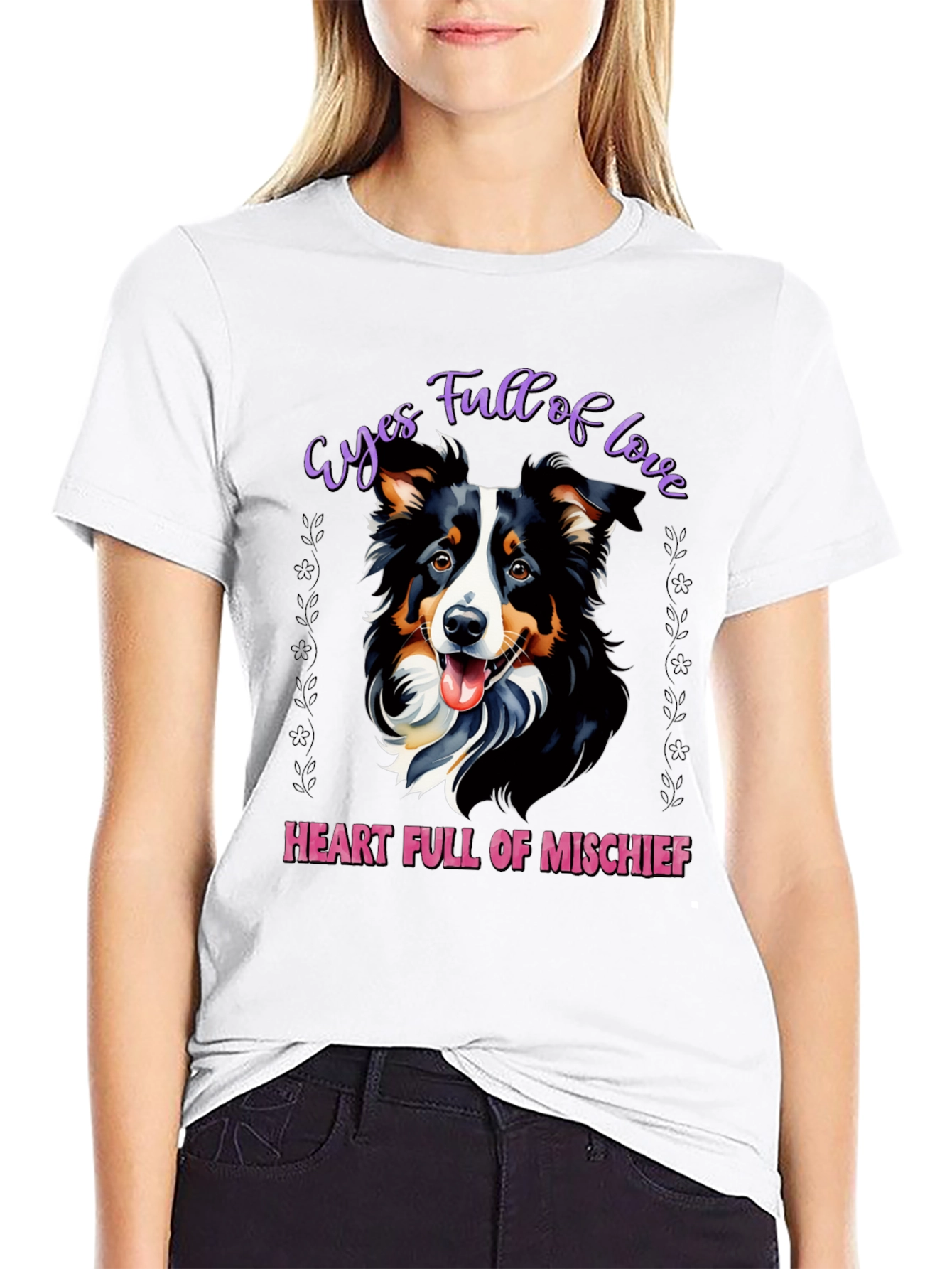 Eyes Full of Love Dog Graphic T-Shirt