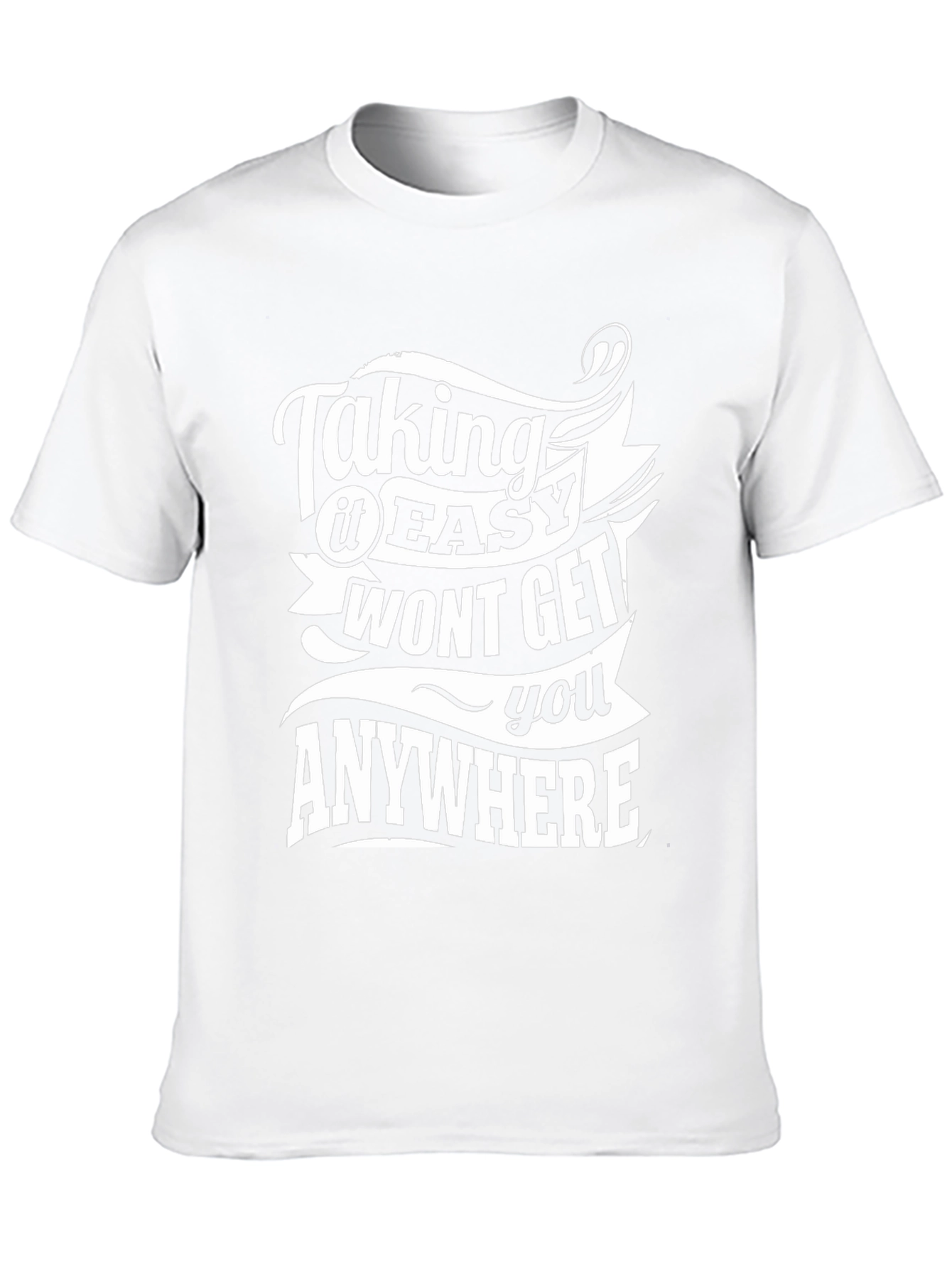 Taking It Easy T-Shirt - Motivational Black Tee