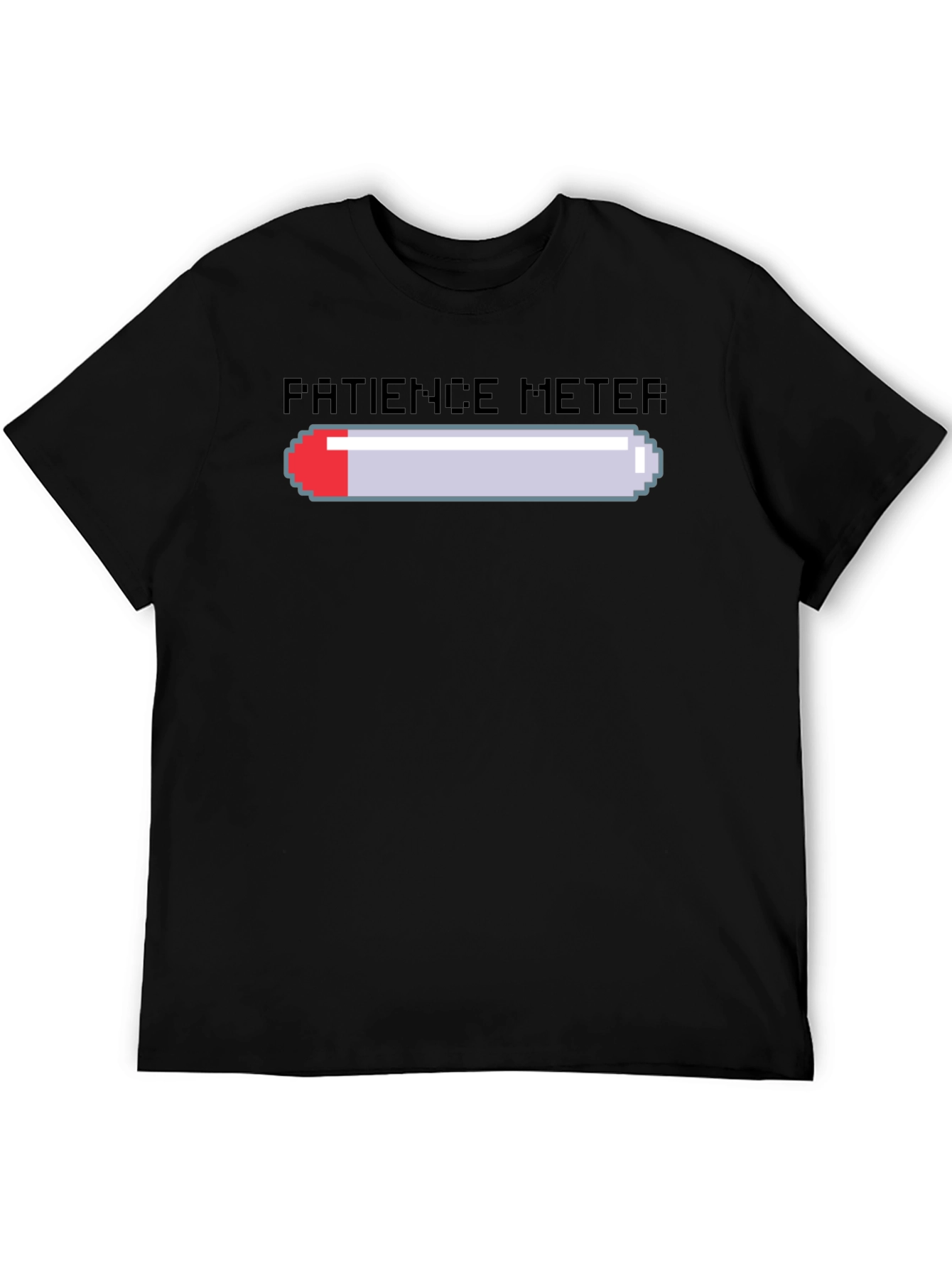 Patience Meter Graphic Tee - Gamer Style