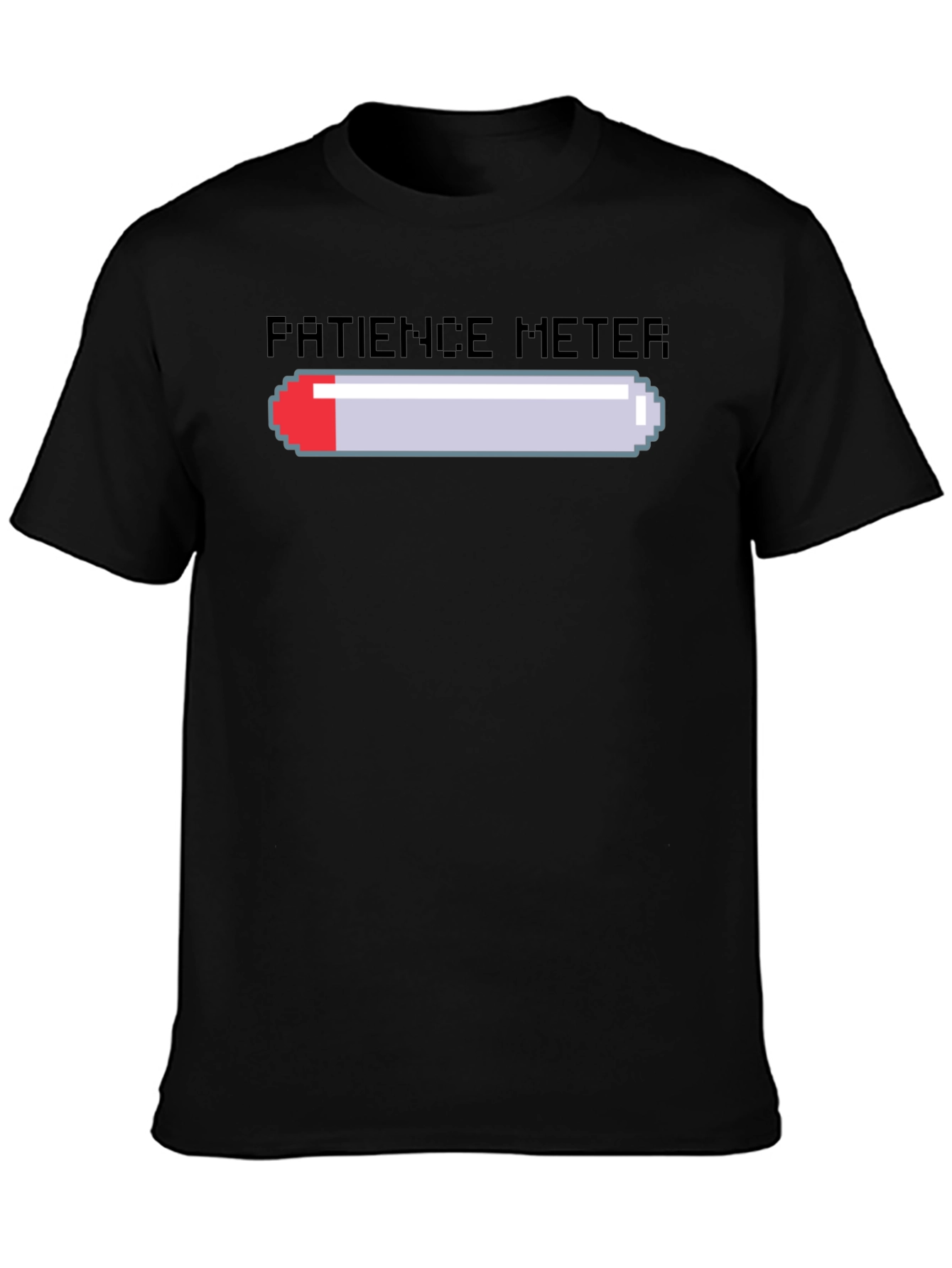 Patience Meter Graphic Tee - Gamer Style