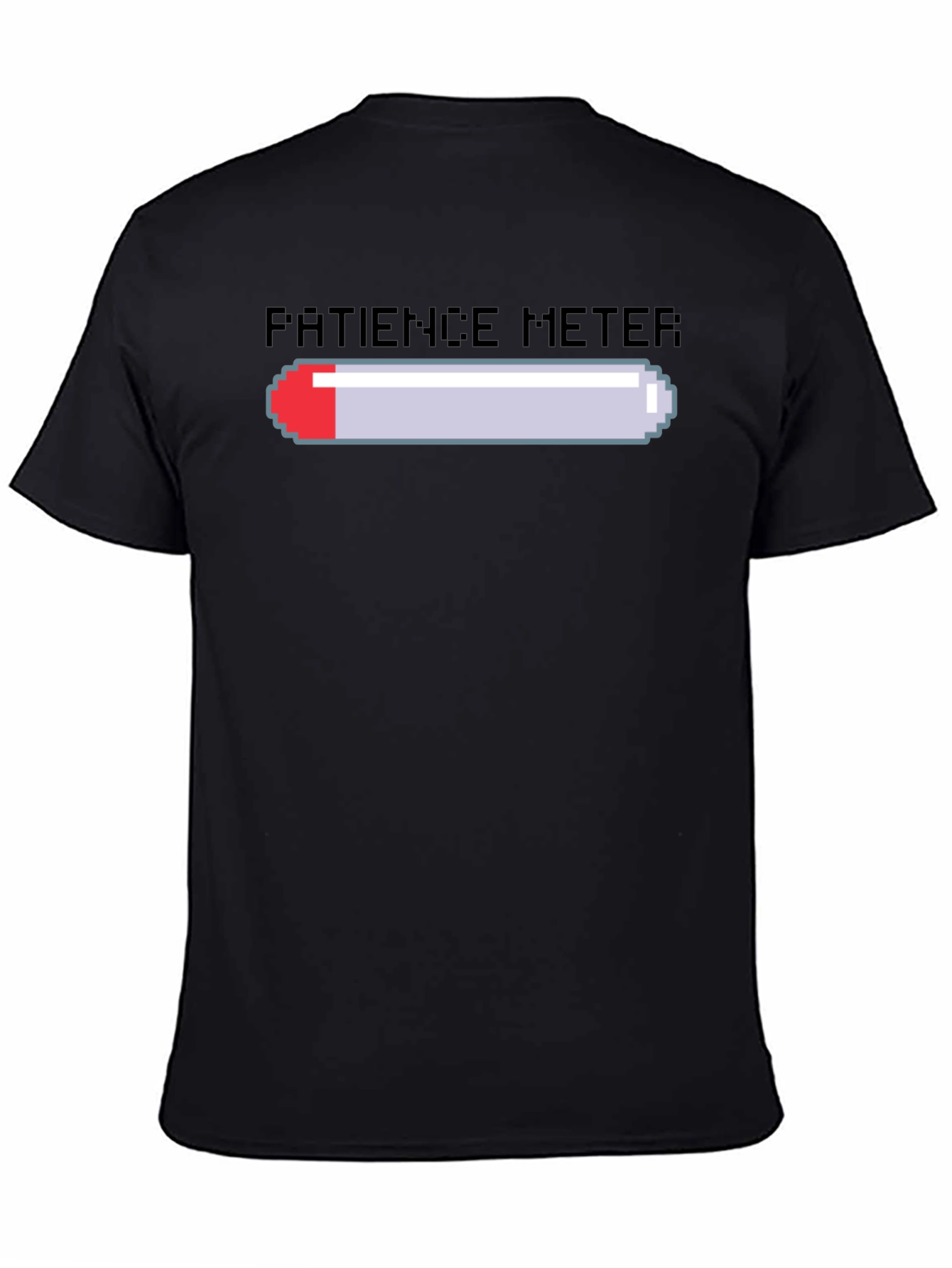 Patience Meter Graphic Tee - Gamer Style