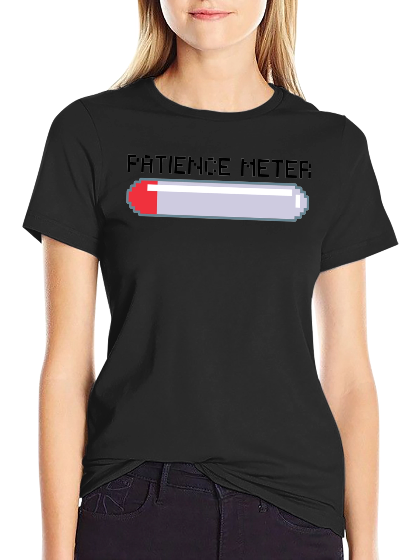 Patience Meter Graphic Tee - Gamer Style