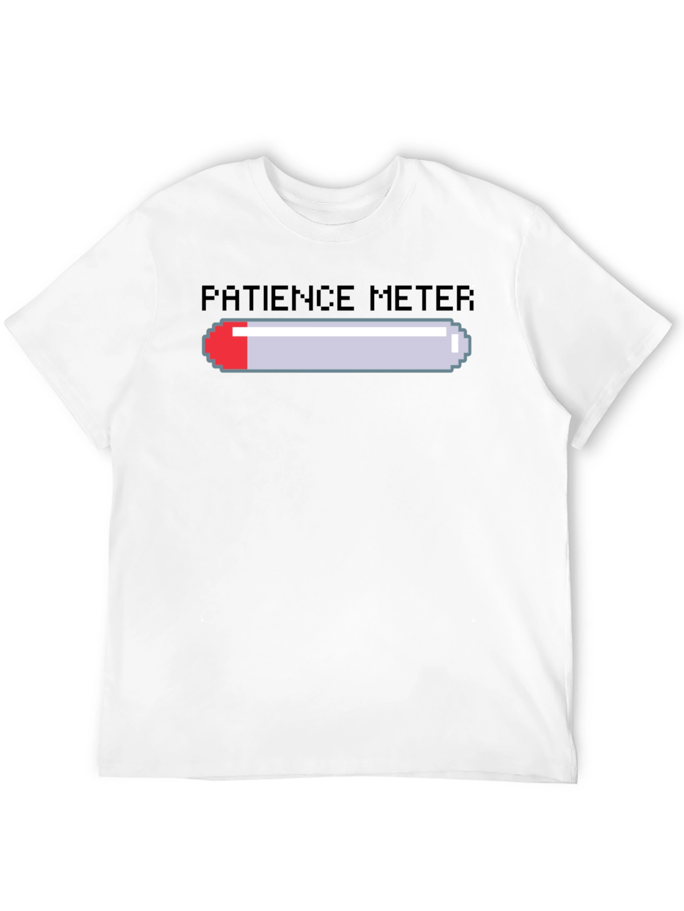 Patience Meter Graphic Tee - Gamer Style