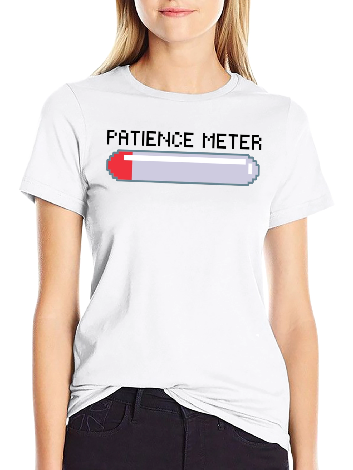 Patience Meter Graphic Tee - Gamer Style