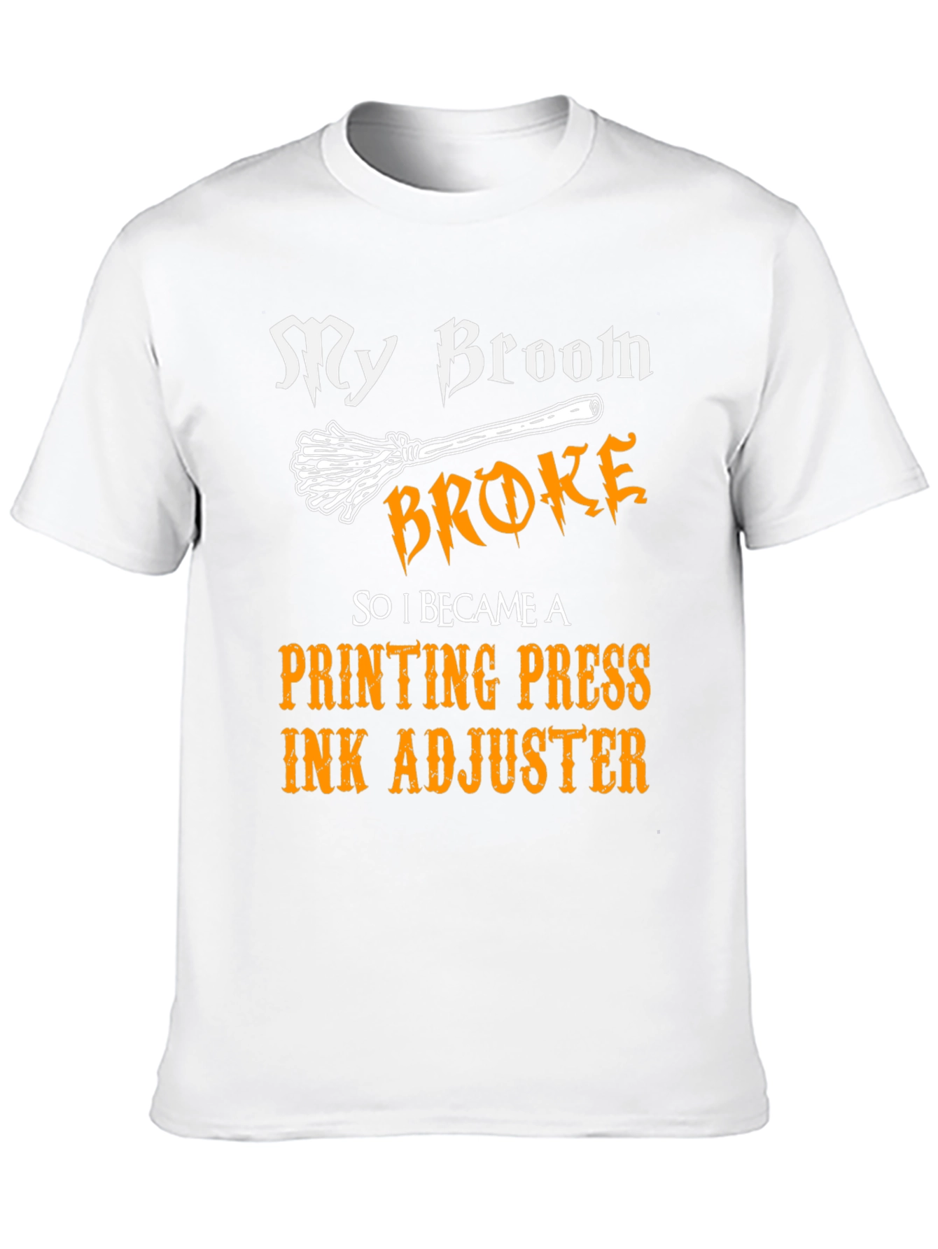 Funny Printing Press Ink Adjuster Halloween T-Shirt