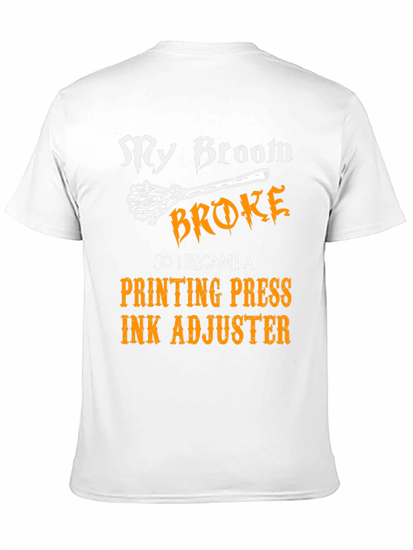 Funny Printing Press Ink Adjuster Halloween T-Shirt