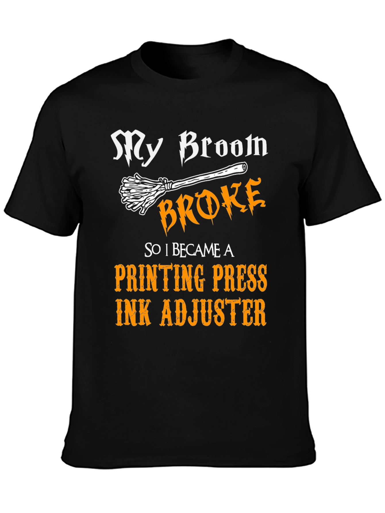 Funny Printing Press Ink Adjuster Halloween T-Shirt