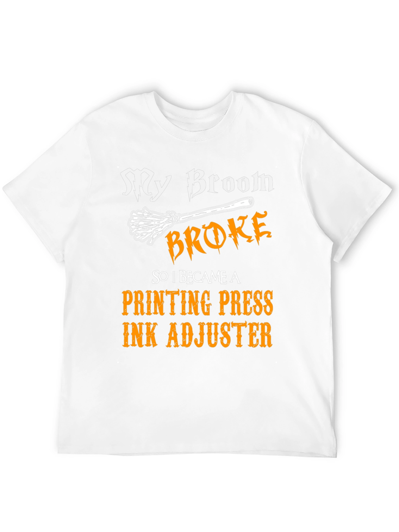 Funny Printing Press Ink Adjuster Halloween T-Shirt