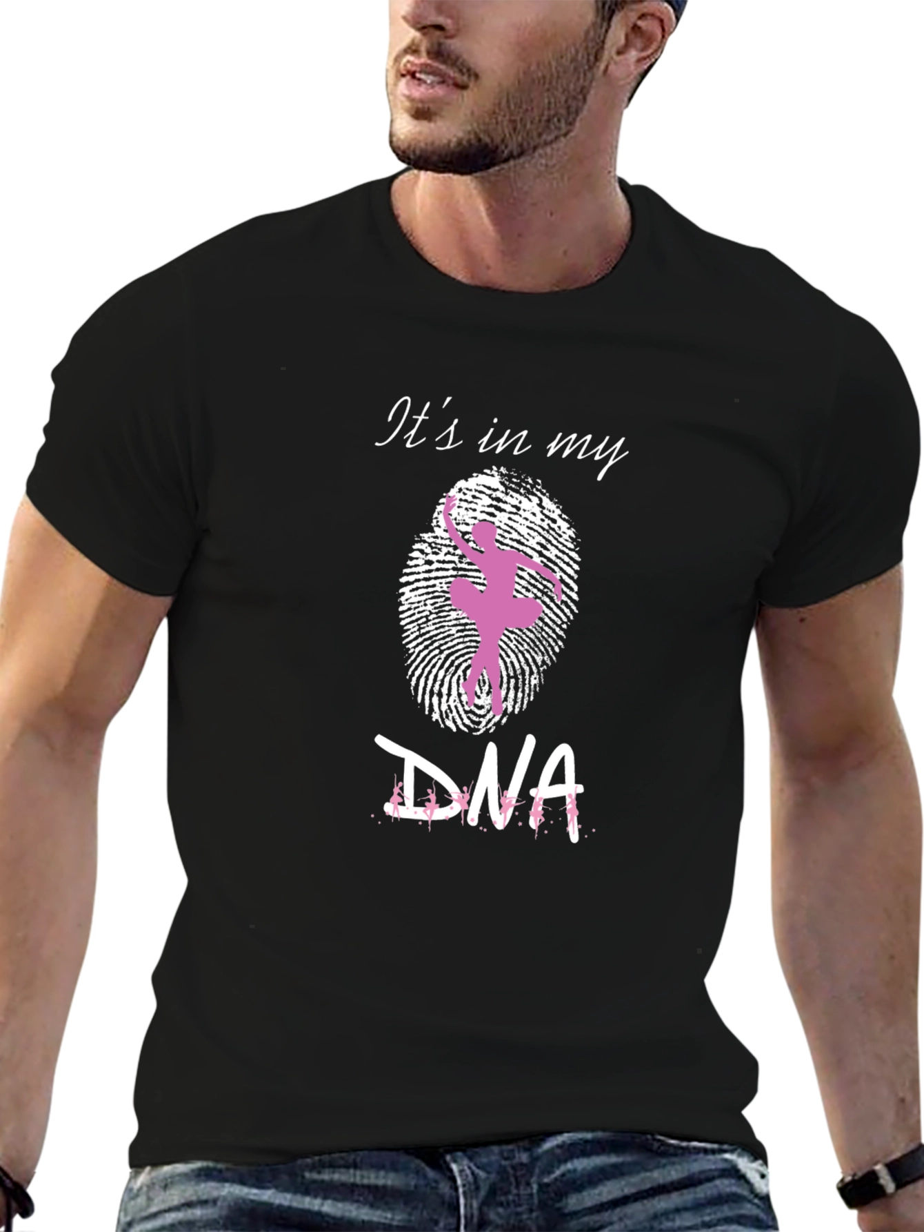 Ballet DNA T-Shirt - Dancer in Fingerprint Tee